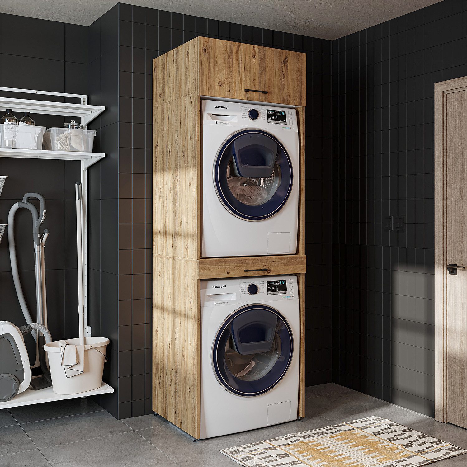 Roomart Waschmaschinenumbauschrank (Waschmaschinenschrank für Trockner und günstig online kaufen