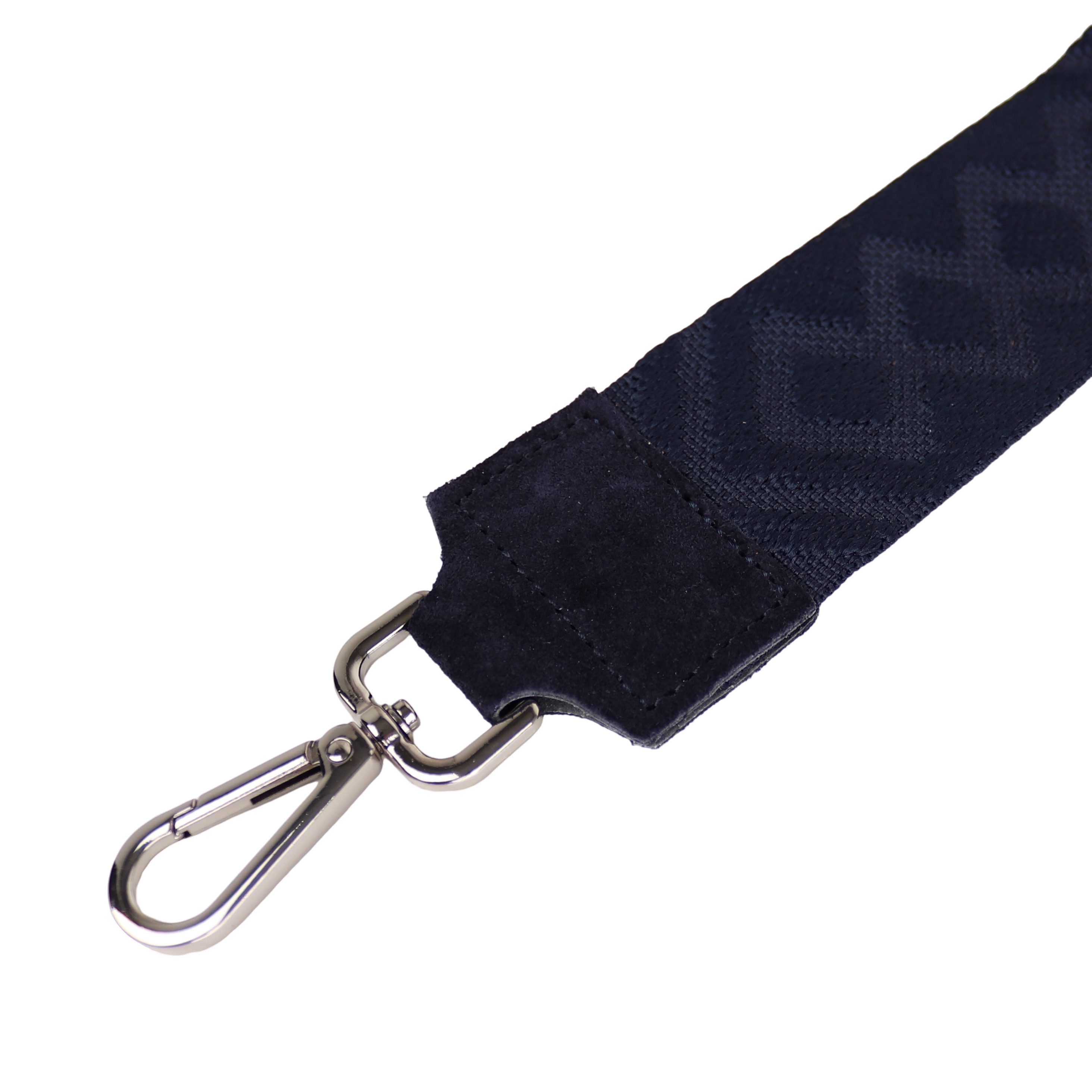 MIRROSI Schulterriemen Made in Italy aus Echtleder Schultergurt für Tasche zum Wechseln (passt perfekt für die Taschen aus Veloursleder) 5cm Breit Bohemian Style, Lederbesatz aus Wildleder