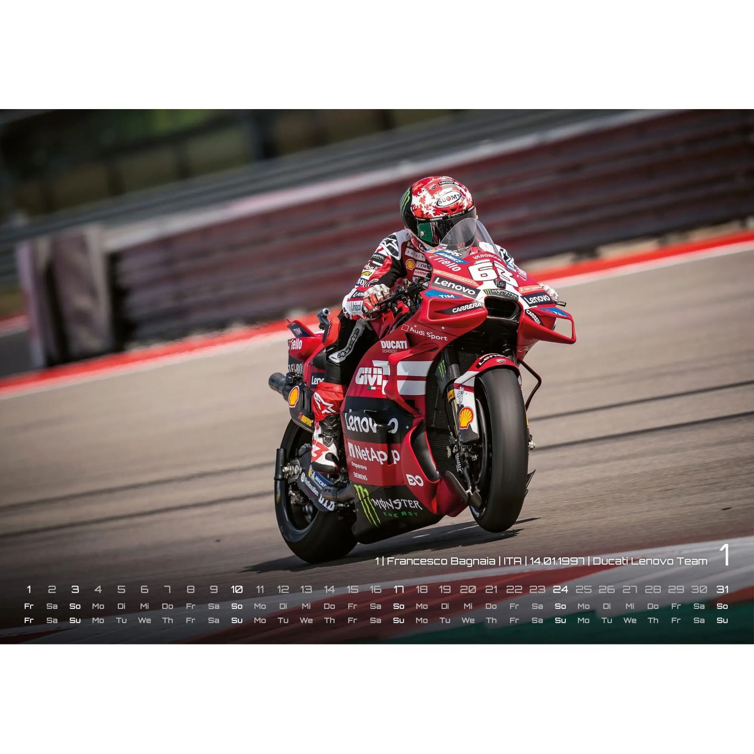 Wandkalender Motorrad Grand Prix 2027 - Kalender, MotoGP DIN A3 – Bild 3 von 5