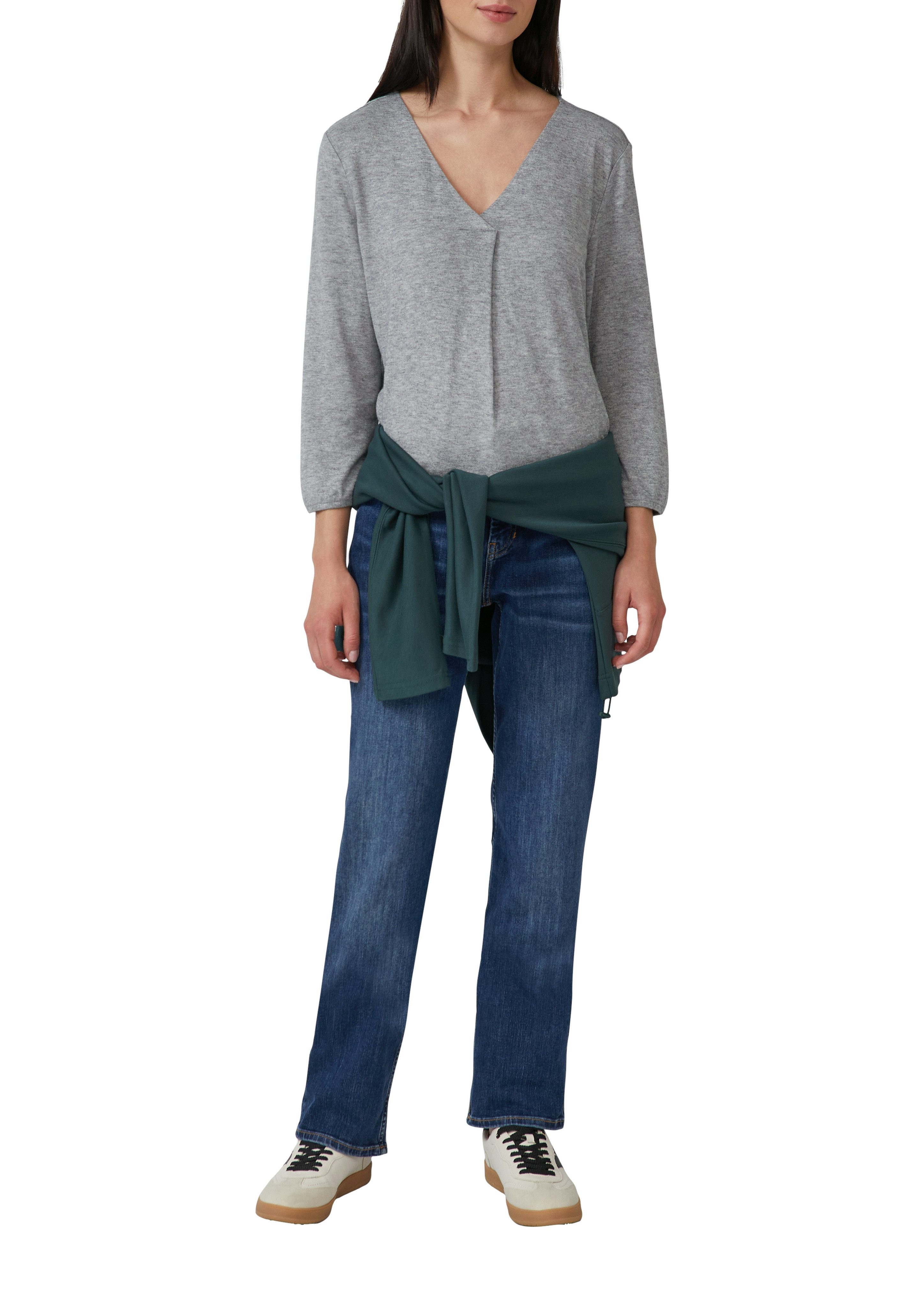 s.Oliver 3/4-Arm-Shirt mit V-Ausschnitt günstig online kaufen