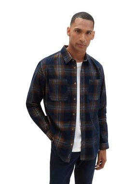 TOM TAILOR Kurzarmshirt checked corduroy shirt