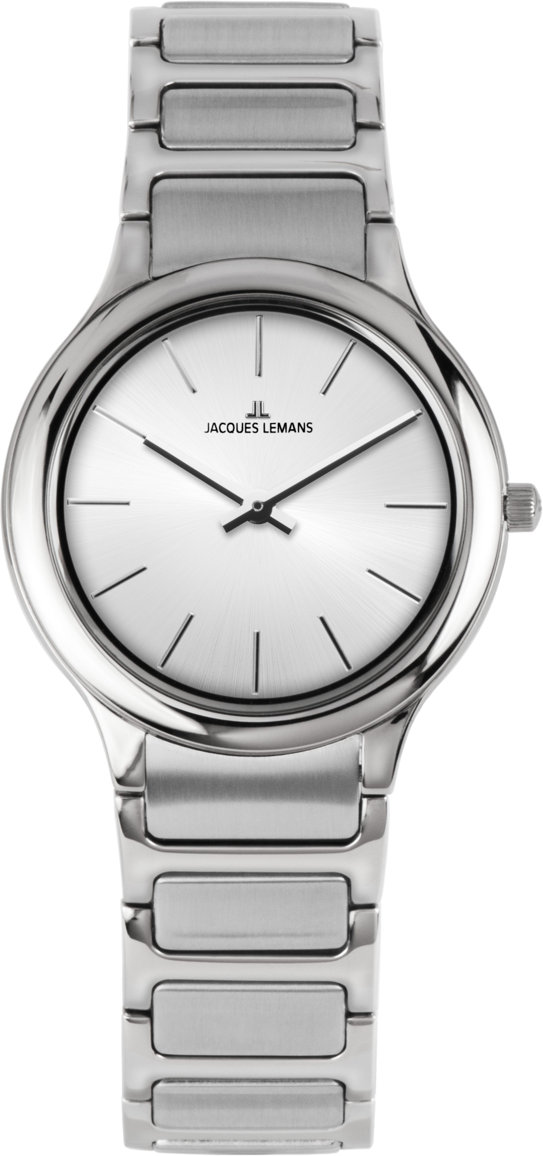 Jacques Lemans Quarzuhr Milano 1-2208A, Armbanduhr, Damenuhr, Edelstahlarmband, analog