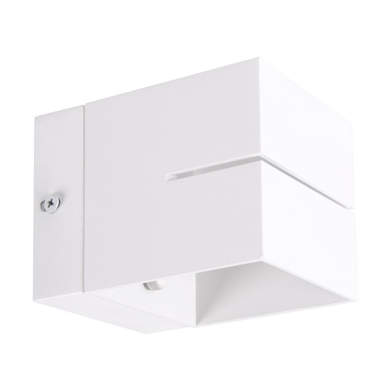 Licht-Erlebnisse Wandleuchte LUXOR, ohne Leuchtmittel, Aluminium G9 Up Down Weiß eckig Modern