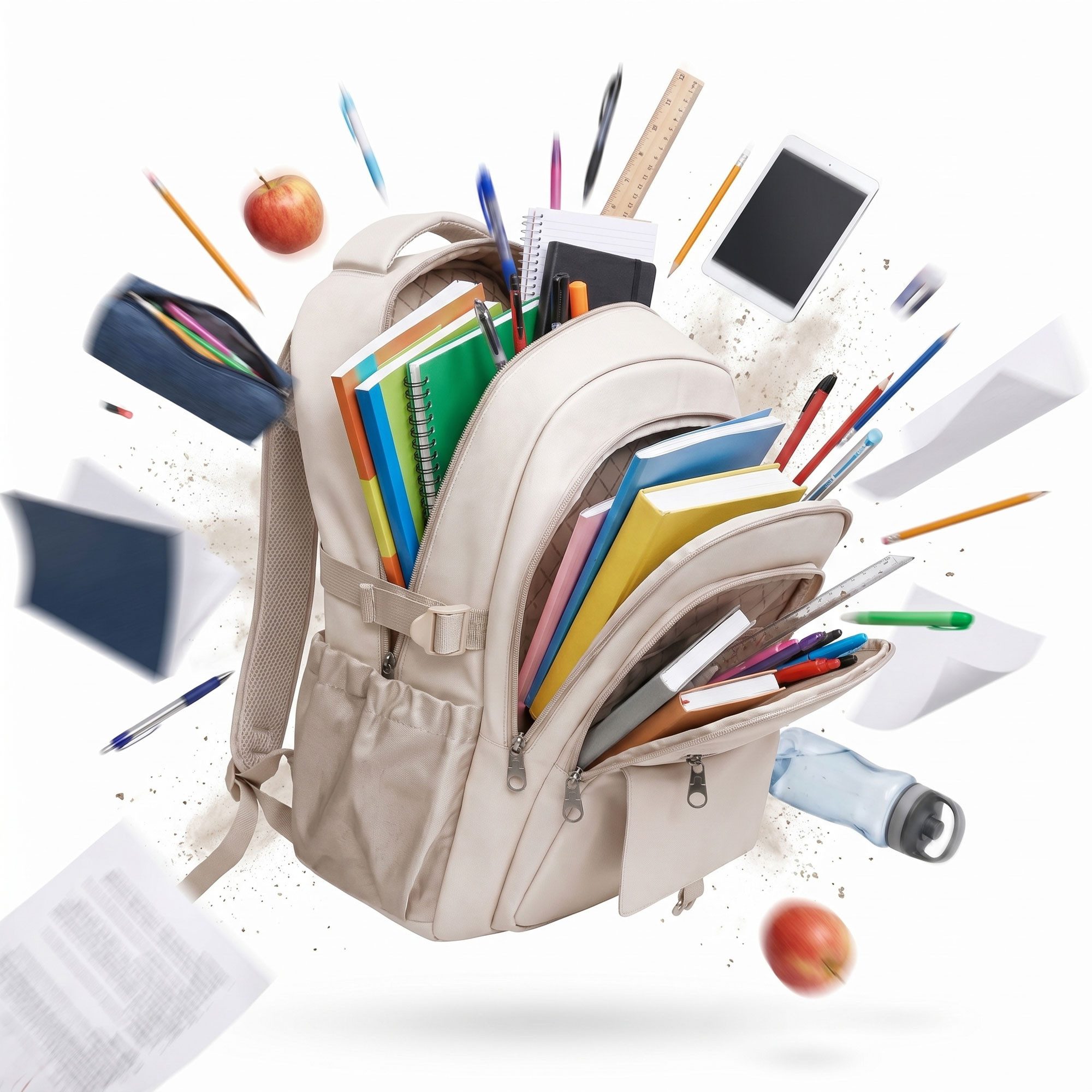 HELLSER Laptoprucksack Unisex Cityrucksack für 15,6 Zoll – Kompakt & Modern 43x28x18cm, für Schule, Uni, Alltag & als Handgepäck – versteckte Tasche hinten