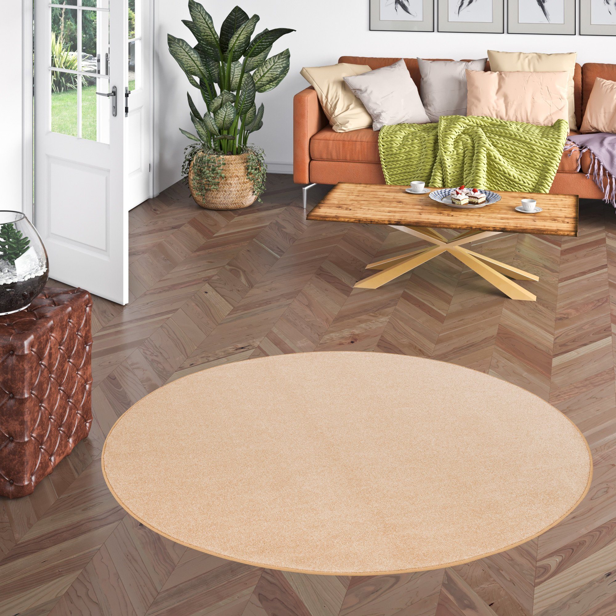 Snapstyle Veloursteppich Trend Velours Teppich Joy günstig online kaufen