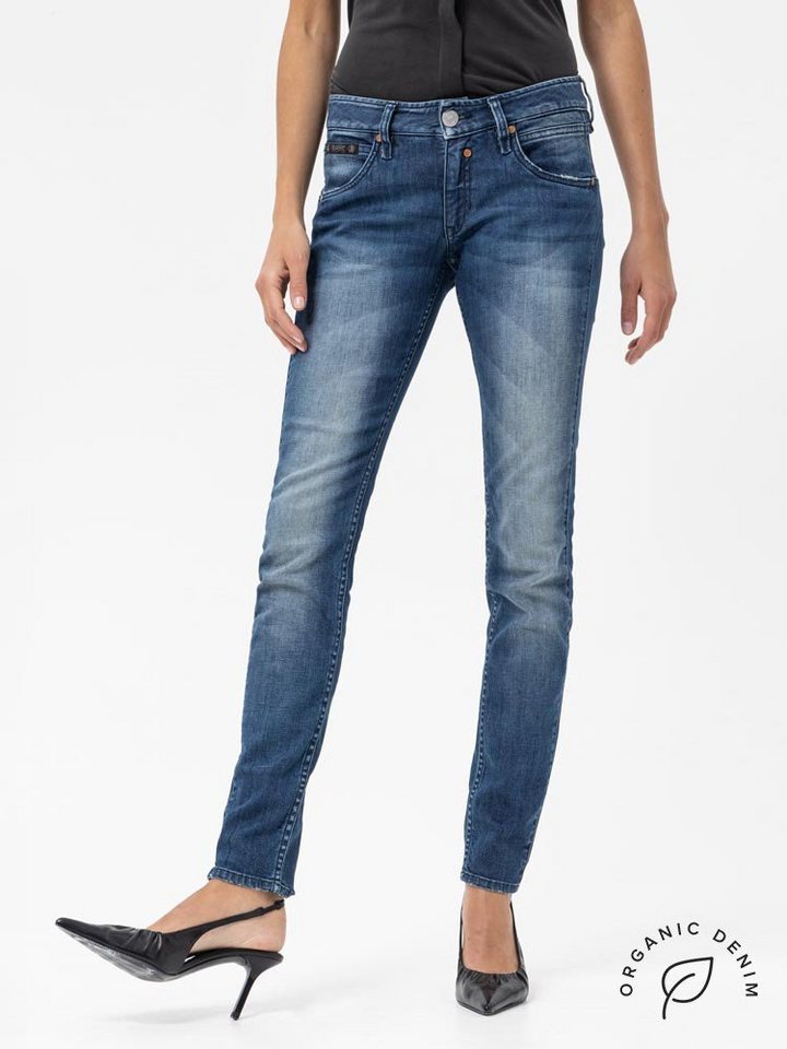 Herrlicher Stretch-Jeans HERRLICHER TOUCH Slim Organic Denim blue core  5705-OD100-603