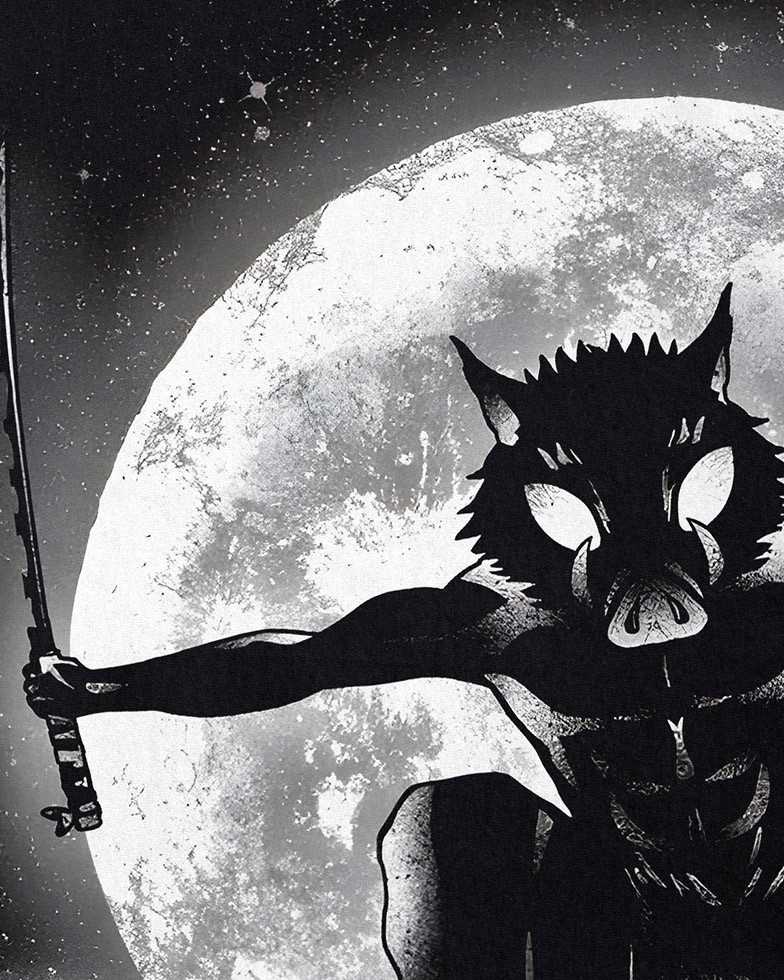 style3 T-Shirt Moonlight Boar demon slayer anime japan manga cosplay günstig online kaufen