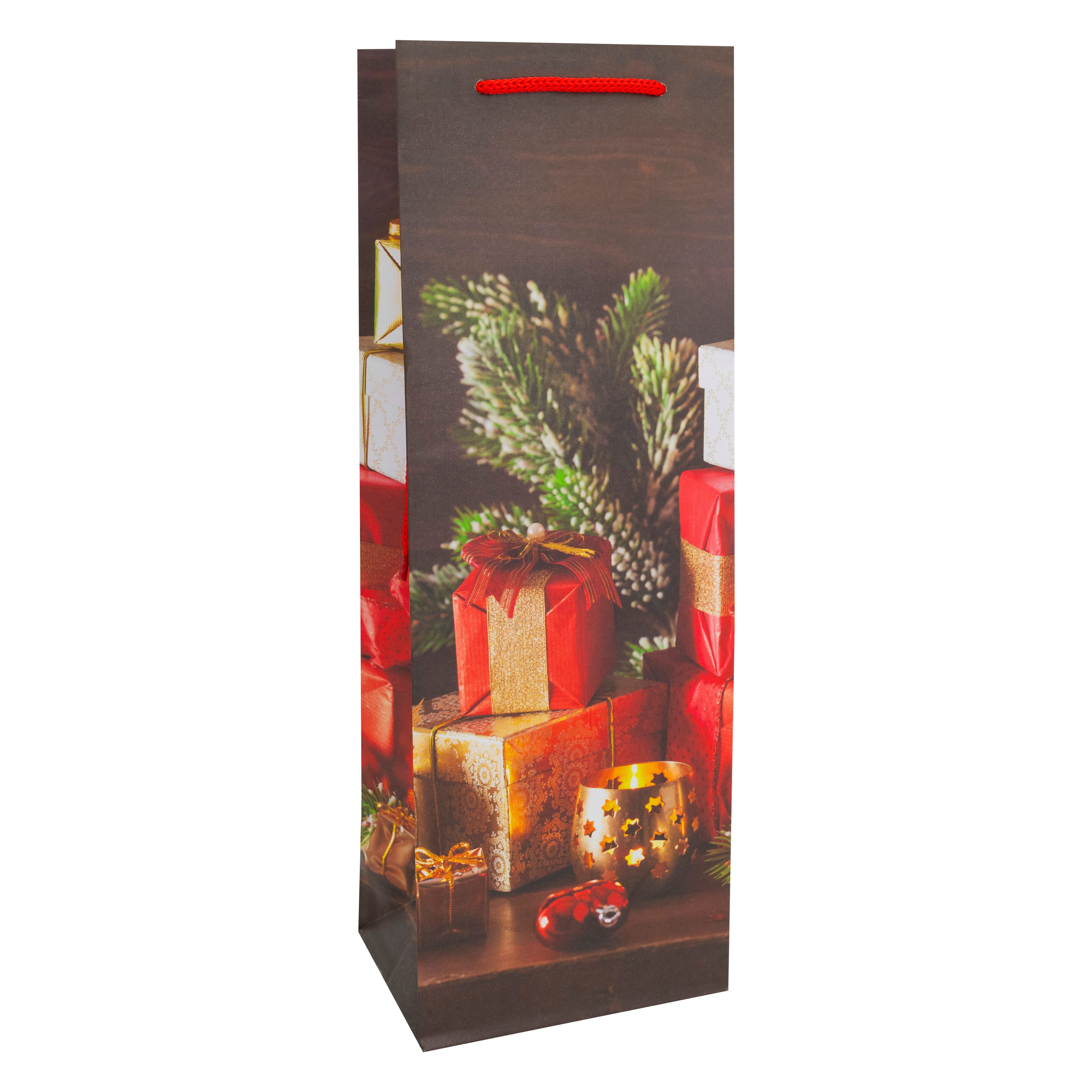 Idena Tragetasche Flaschentasche Weihnachten - sortierte Motive, 35 x 12,5 x 9 cm – Bild 5 von 5