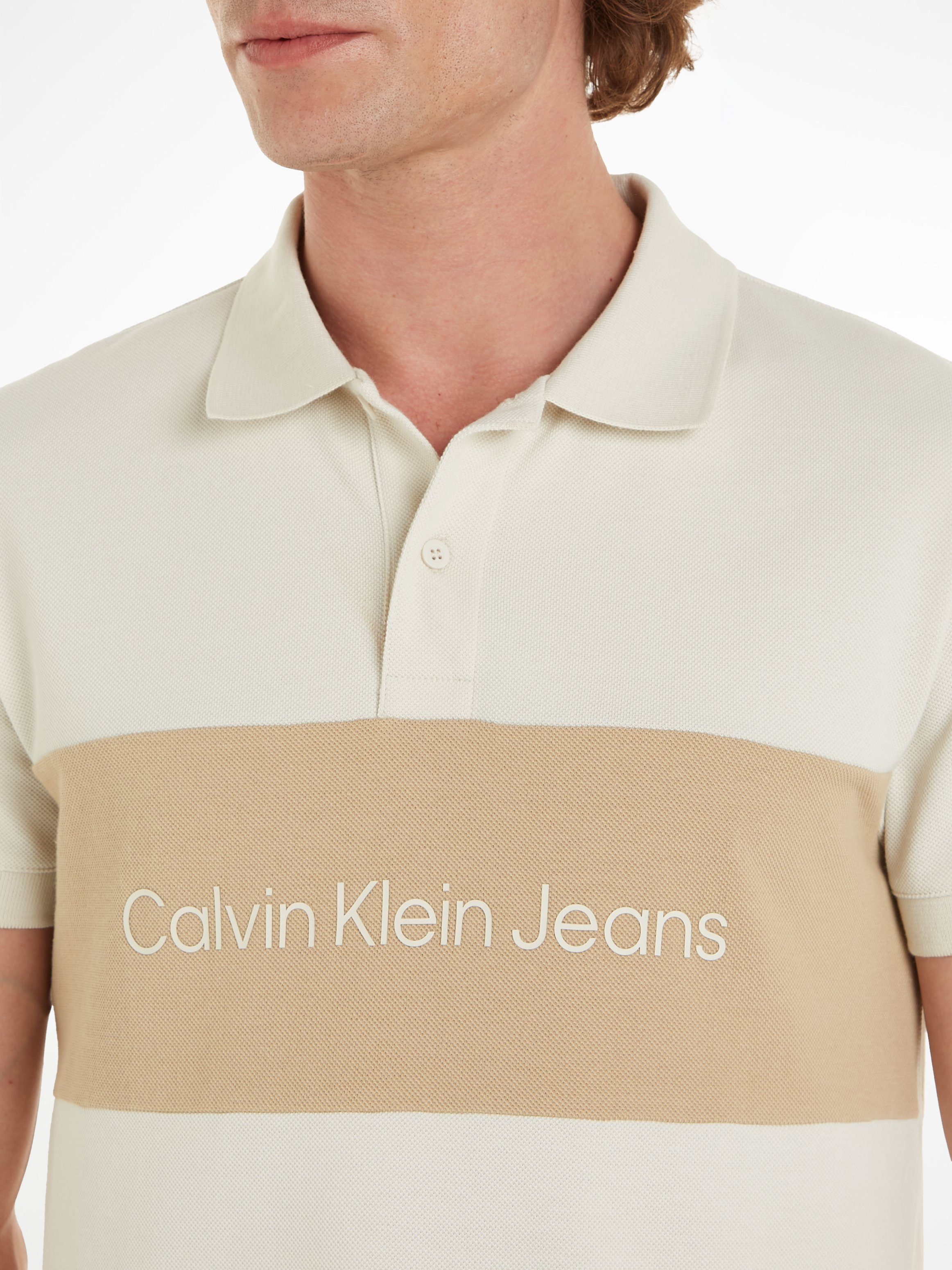 Calvin Klein Jeans Poloshirt BLOCKING Eggshell POLO