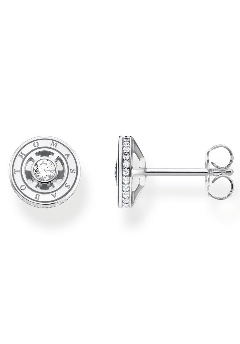 THOMAS SABO Paar Ohrstecker mit mit Steinen H2062-051-14, weißen Zirkonia (synth) silber