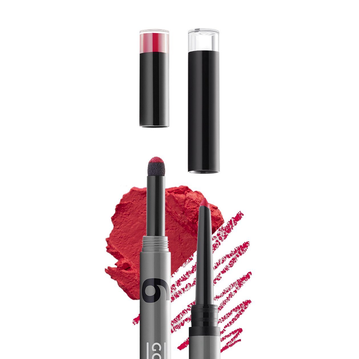 wave farblich mit Gokos heat LipDesigner, Rot, sattes intensives, perfekt Ein leicht Lippen Lippenstift kühles, passendem für Lipliner. definierte 6703 -