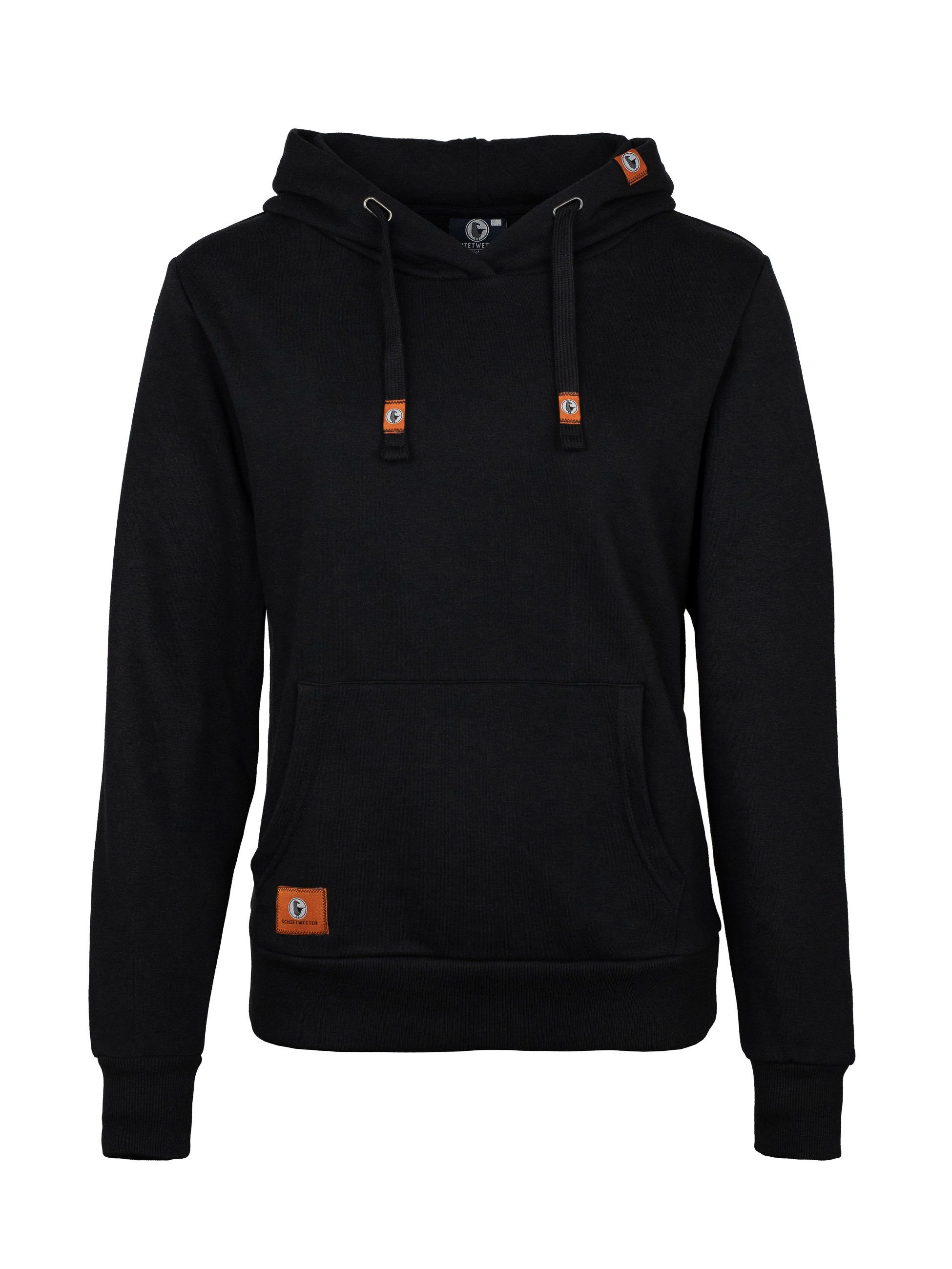 Schietwetter Kapuzenpullover Damen Hoodie "Maike" unifarben, günstig online kaufen