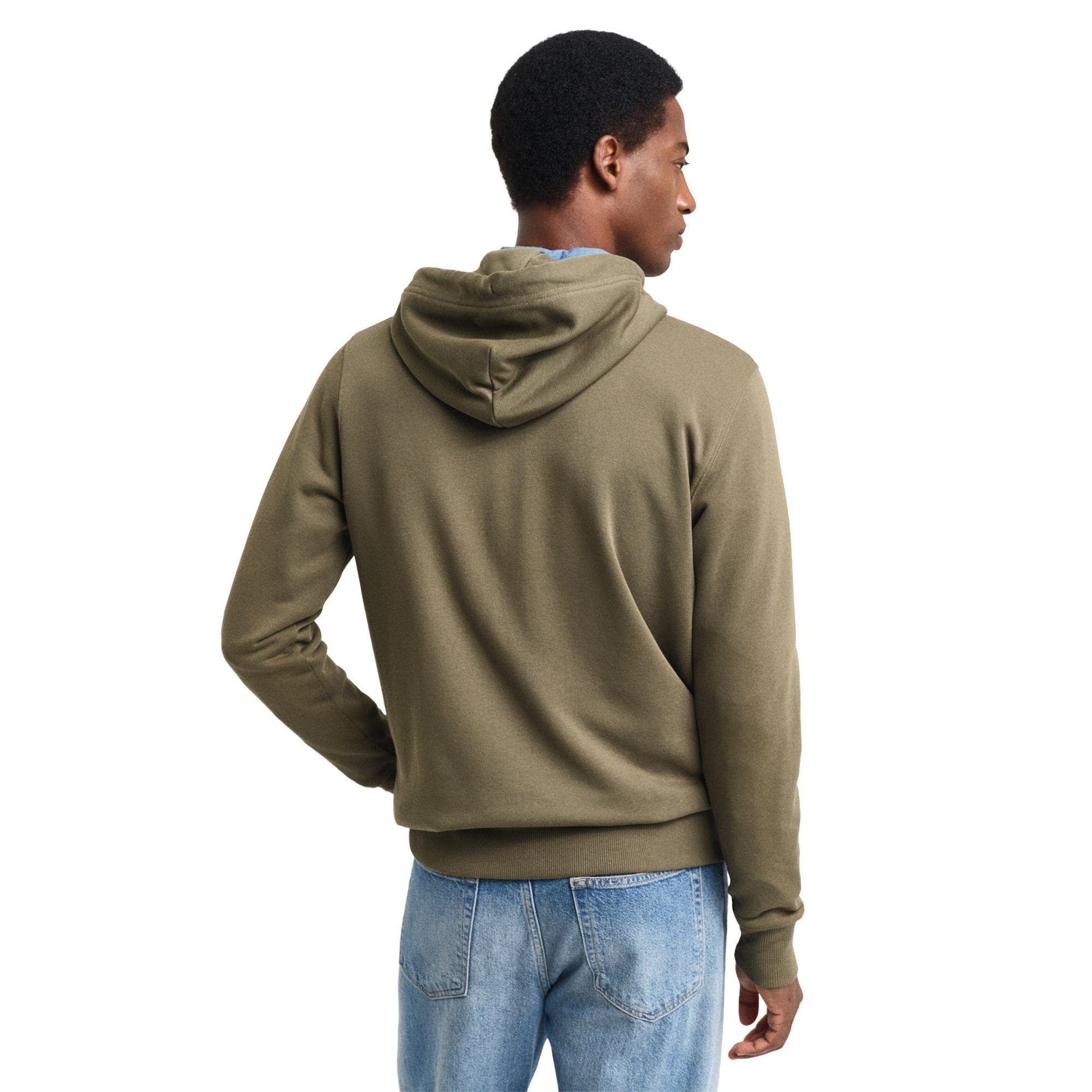 Gant Sweatshirt Herren Sweatjacke Baumwolle