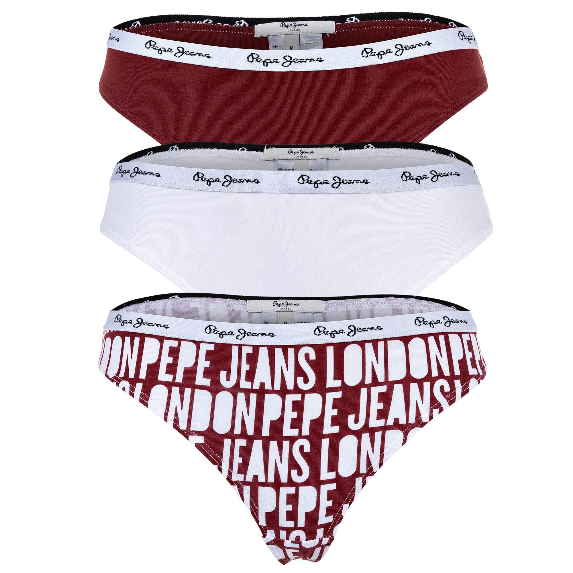 Pepe Jeans String Damen Strings, 3er Pack CLASSIC THONG AO