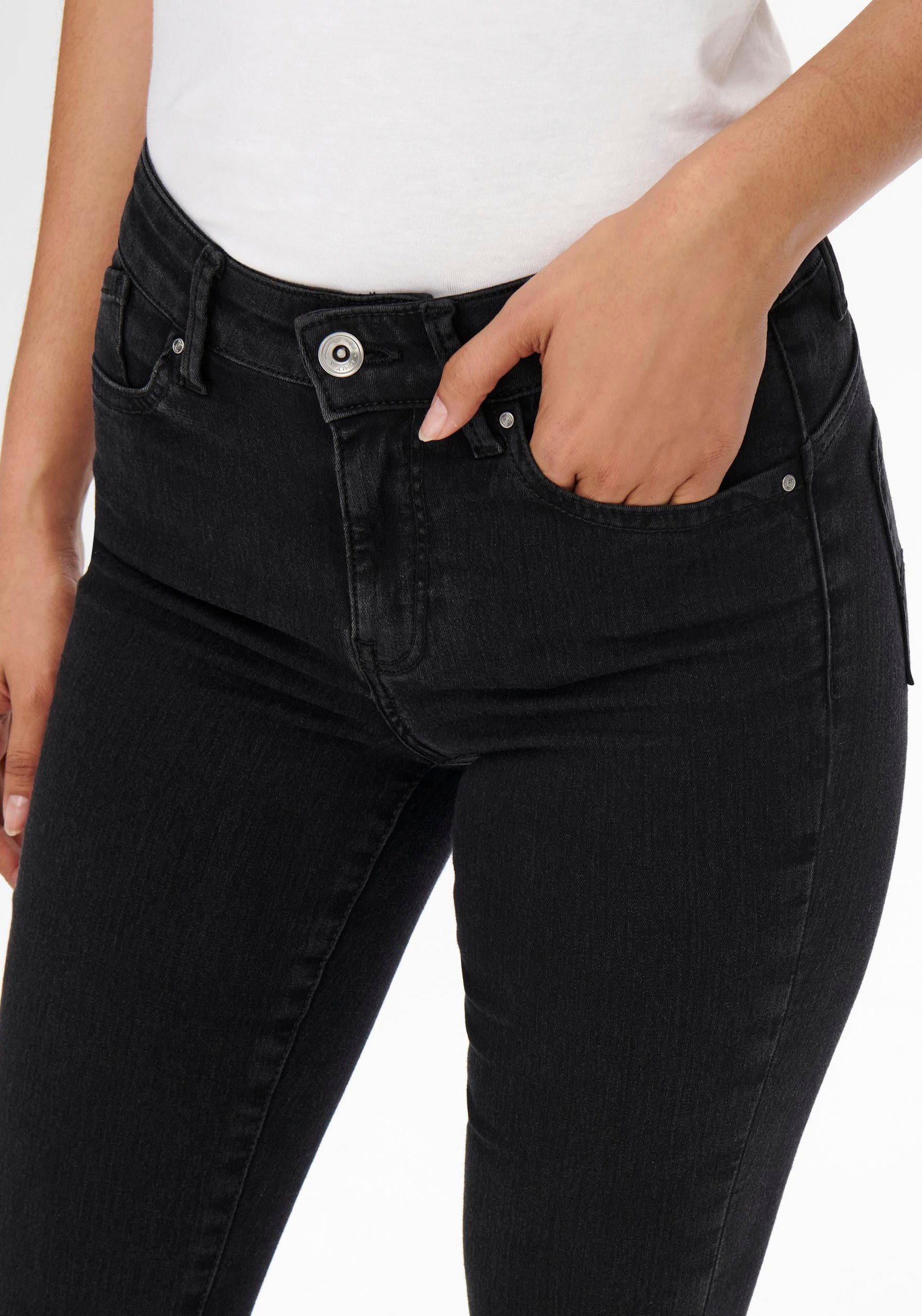 Damen Jeans Only Jeansjeggings ONLLUCI MID LONG ANK JEGGING DNM