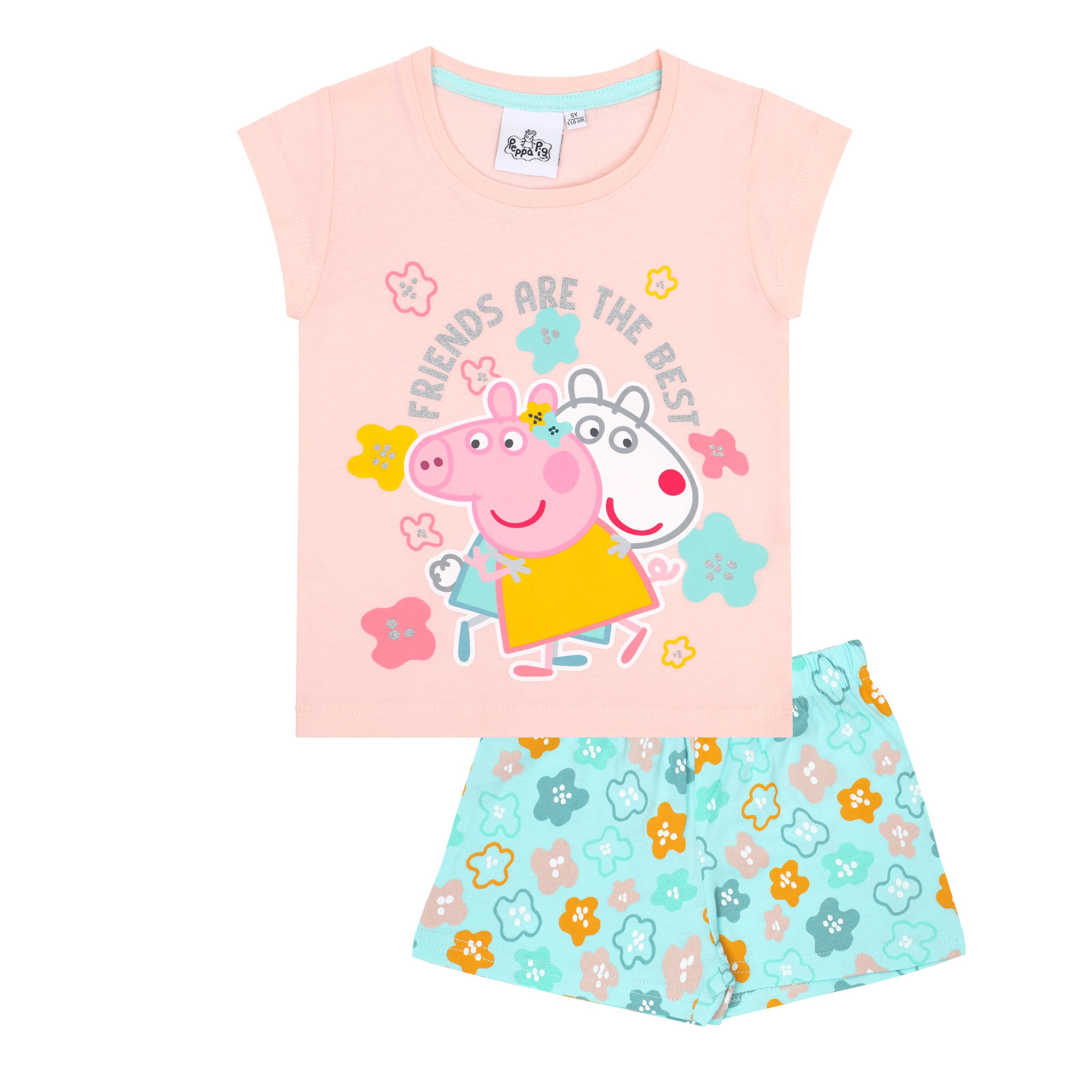 Peppa Pig Schlafanzug Peppa Pig Mädchen Schlafanzug kurzarm (Peppa Wutz)