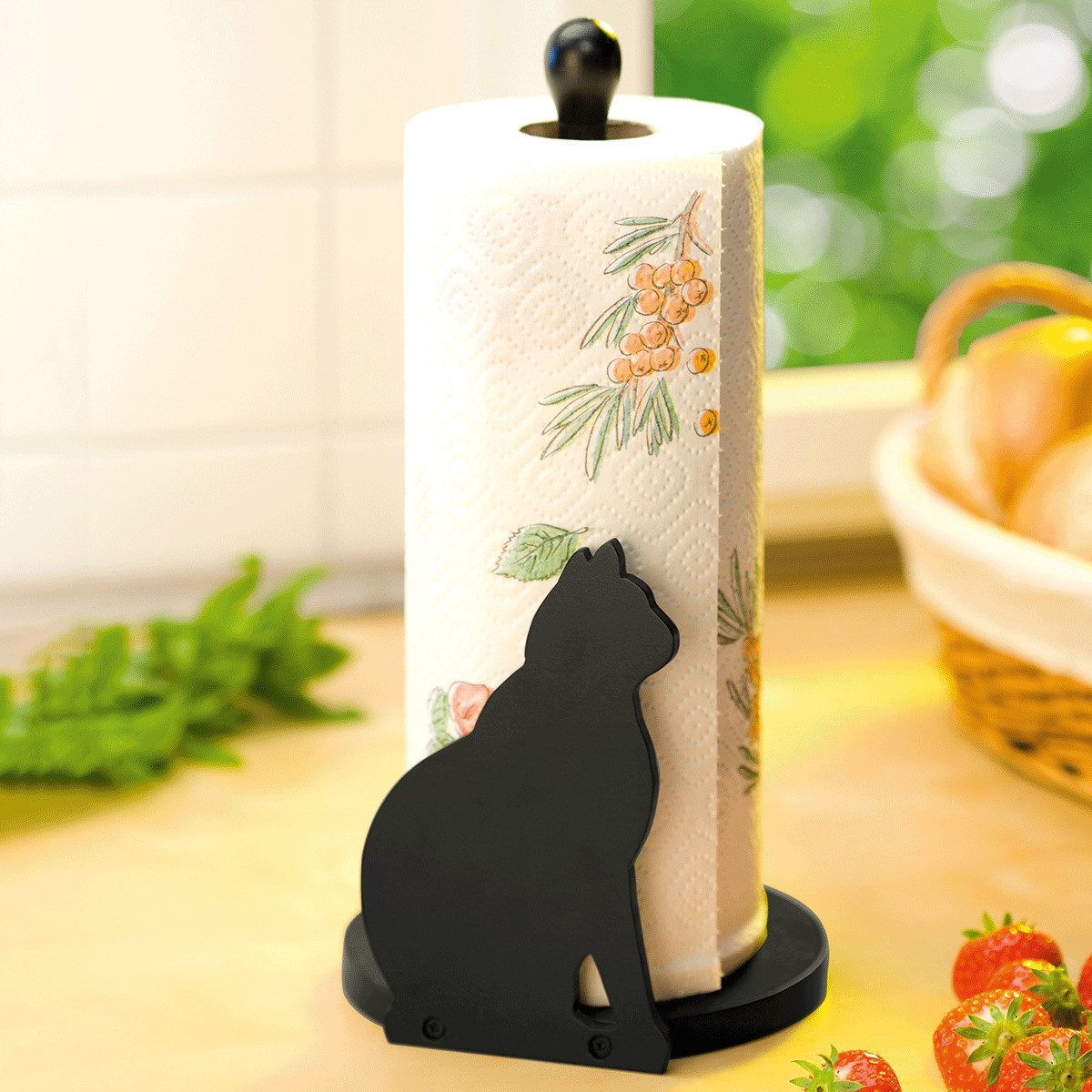 Maximex Küchenrollenhalter Modell Katze, Papierrollenhalter, stehend, günstig online kaufen