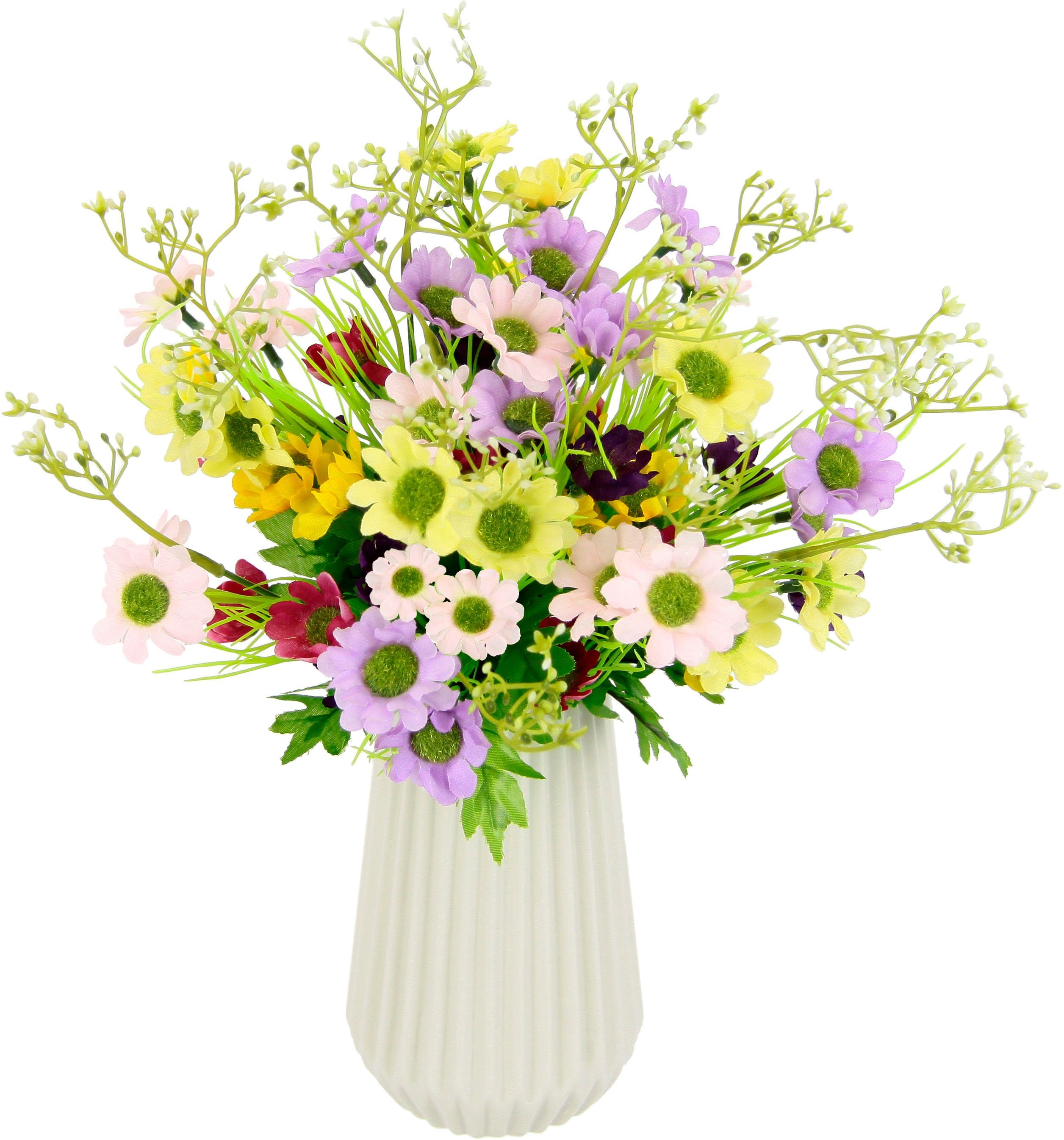 Kunstblume Margeriten-Mix, I.GE.A., Höhe 36 cm, Vase aus Keramik günstig online kaufen