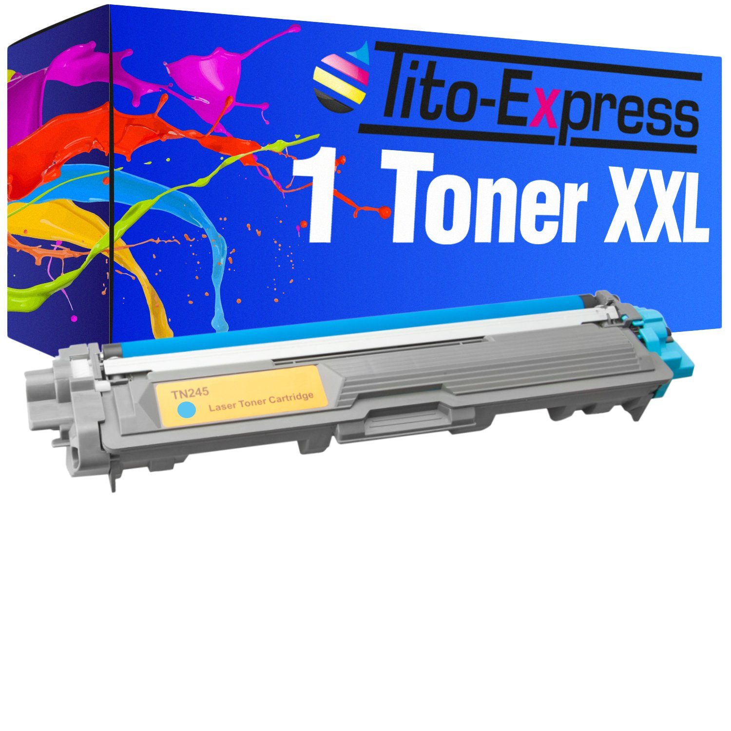 Tito-Express Tonerpatrone ersetzt Brother TN-241 Brother TN 241 BrotherTN241 Brother TN-245, (1x Cyan), für DCP-9022CDW MFC-9332CDW MFC-9142CDN HL-3142CW HL-3152CW