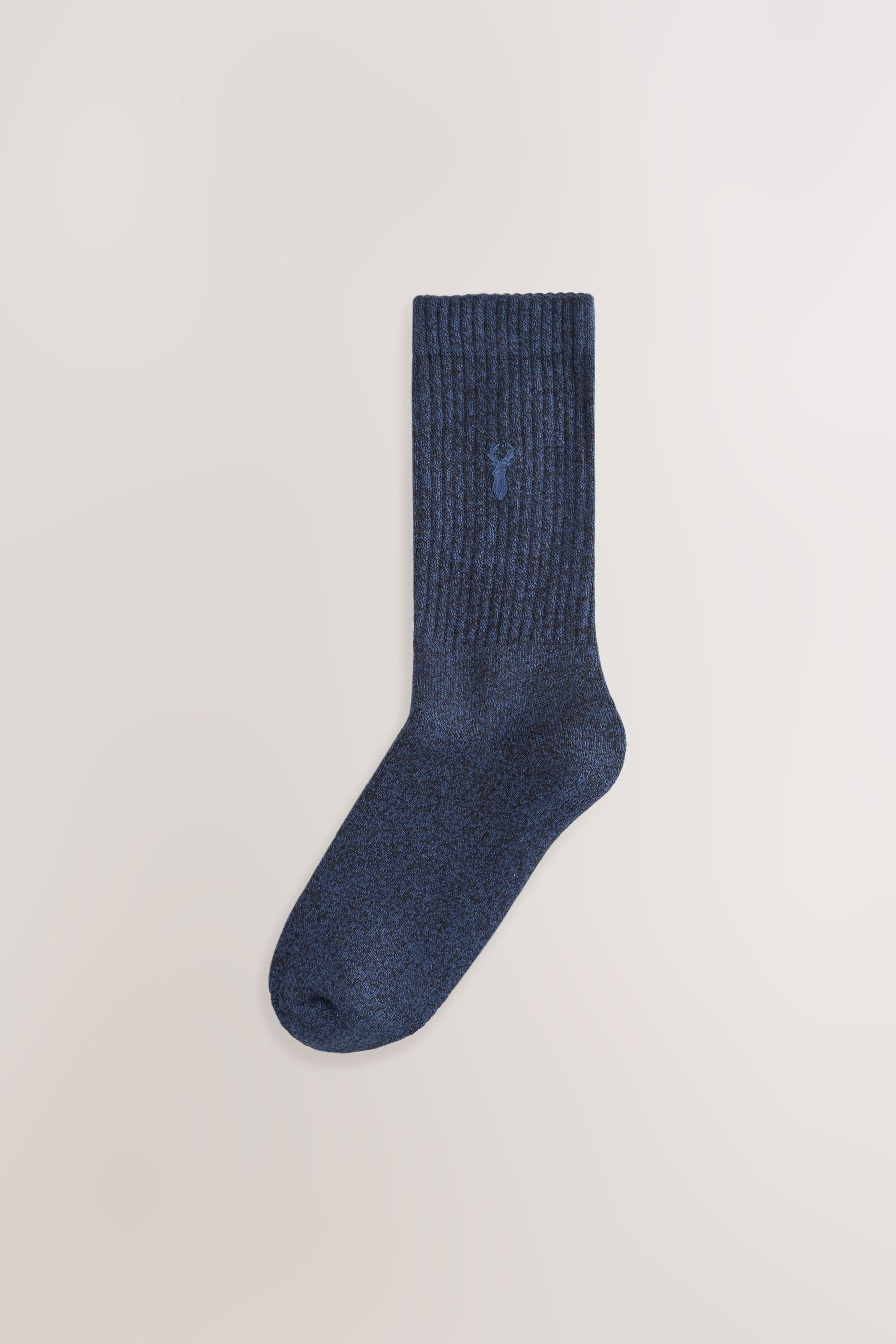 Next Basicsocken Dicke Socken mit Hirsch-Stickerei, 10er-Pack (10-Paar)