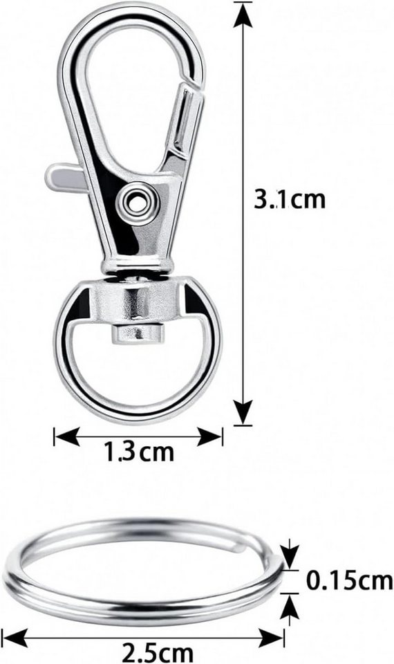 Thumbnail - FELIXLEO Karabiner Karabiner Schlüsselanhänger, Karabinerhaken Klein, Karabinerhaken, (1 St)