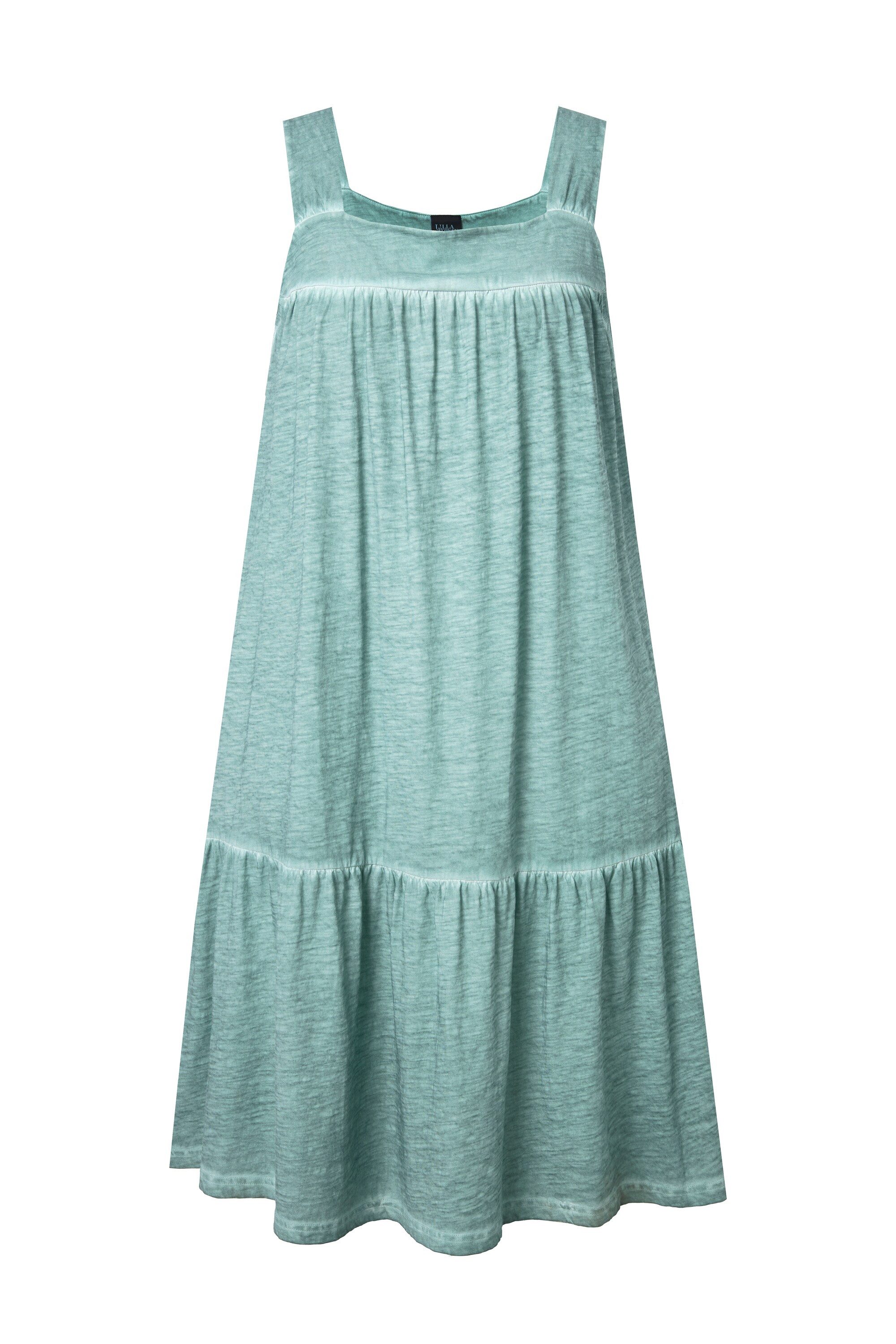 Ulla Popken Midikleid Jerseykleid cold dyed A-Linie Rundhals ärmellos günstig online kaufen