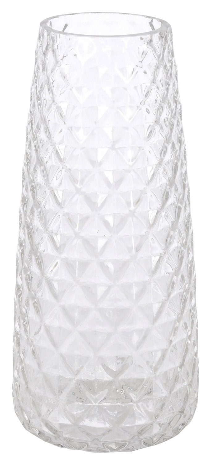 Dekovase Vase CRISTAS, Transparent, Ø 10 cm (1 St)
