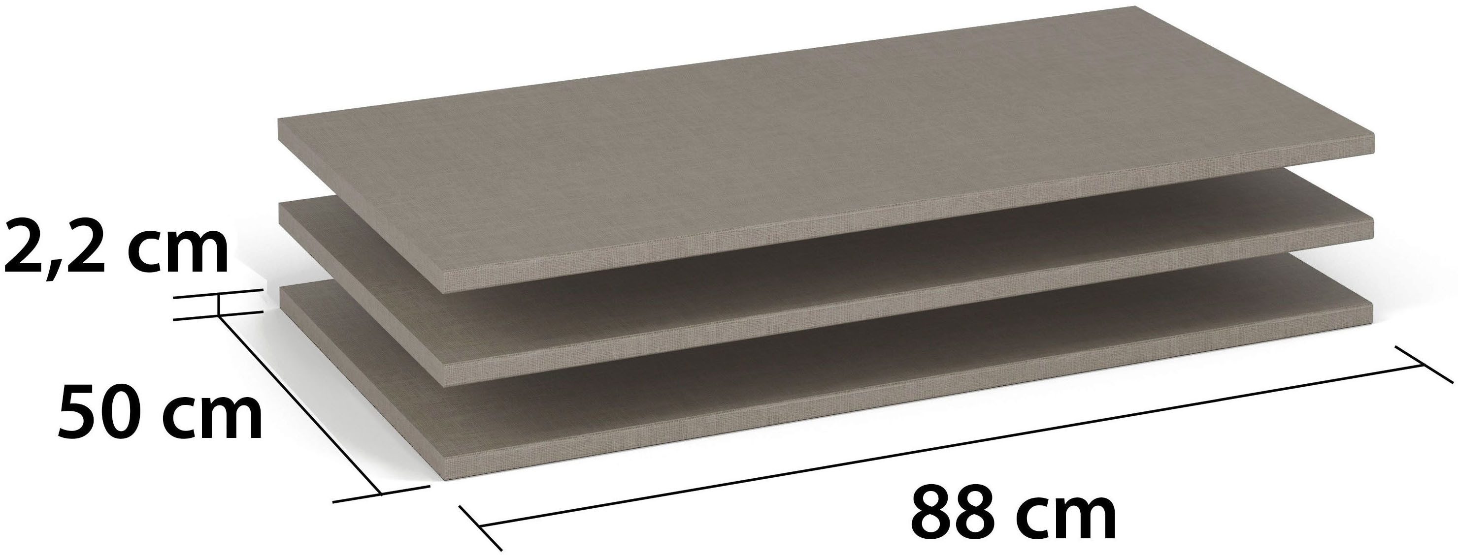 rauch Einlegeboden Rauch Stauraum-Erweiterung für Drehtürenschränke, Mehr Platz im Kleiderschrank: 88 cm Einlegeboden von Rauch