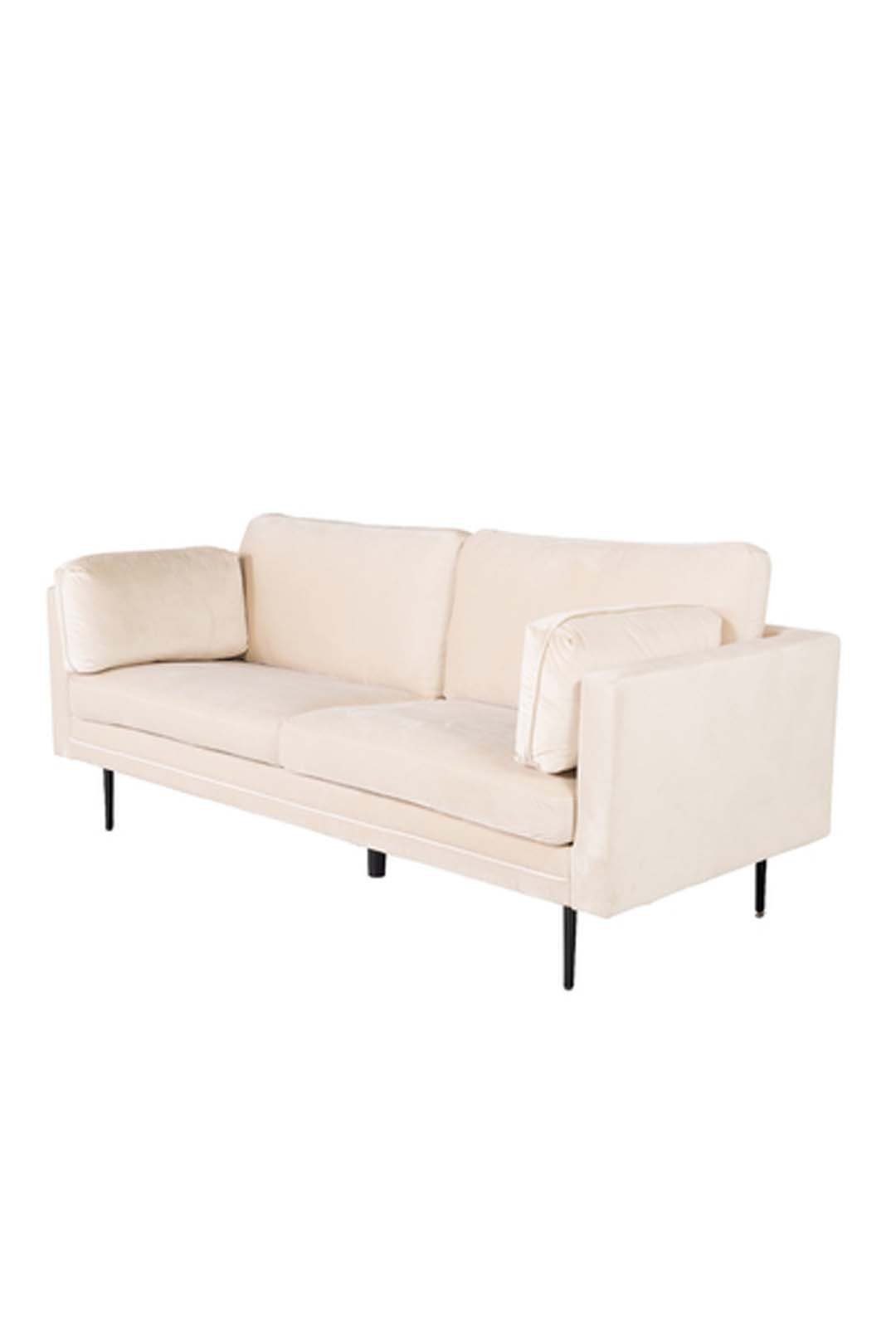 ebuy24 Sofa Boom Sofa 3 Personen Velour beige.