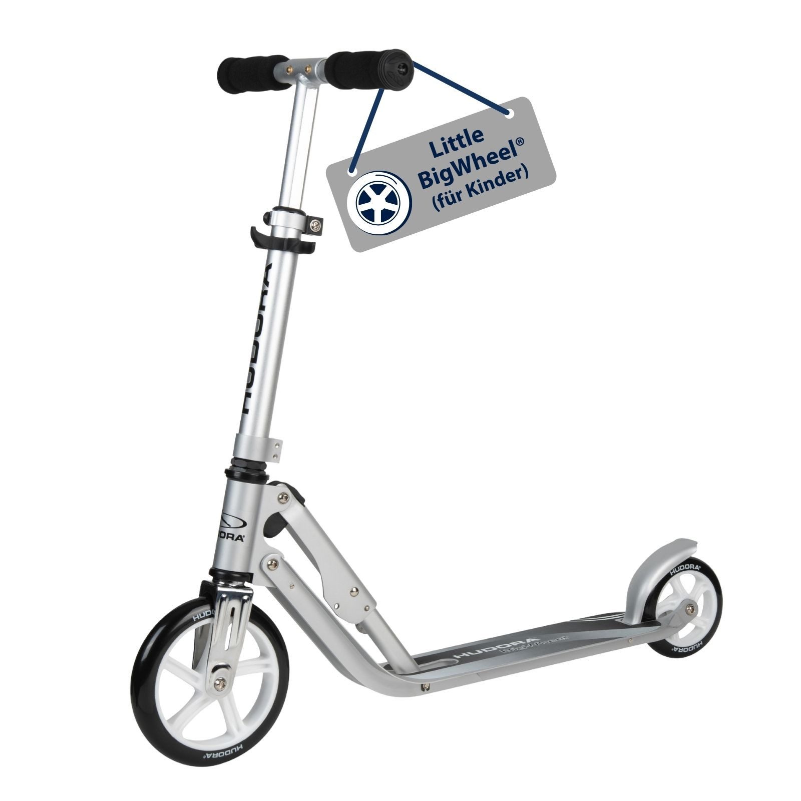 Hudora Cityroller Little BigWheel®, Kinderroller, einklappbarer, höhenverstellbarer Kick-Scooter