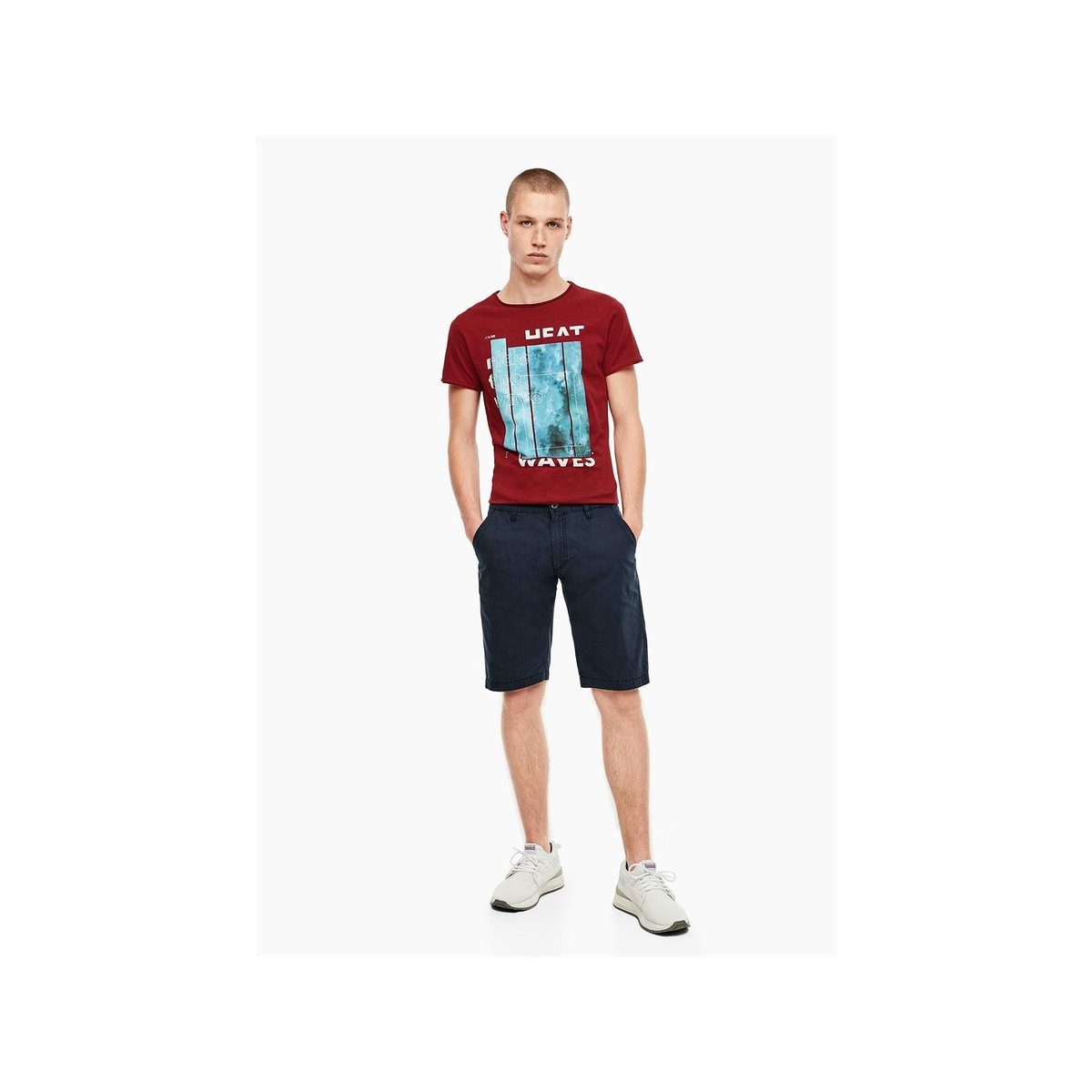 Qstarz Angabe) (1-tlg., blau Cargoshorts keine regular