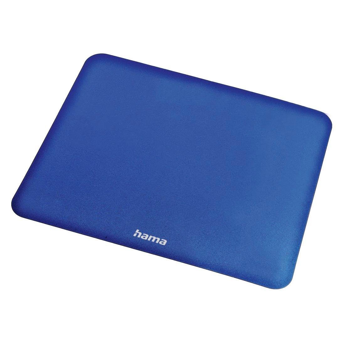 Hama Mauspad Mauspad besonders geeignet für Lasermäuse Mousepad, blau extra flach