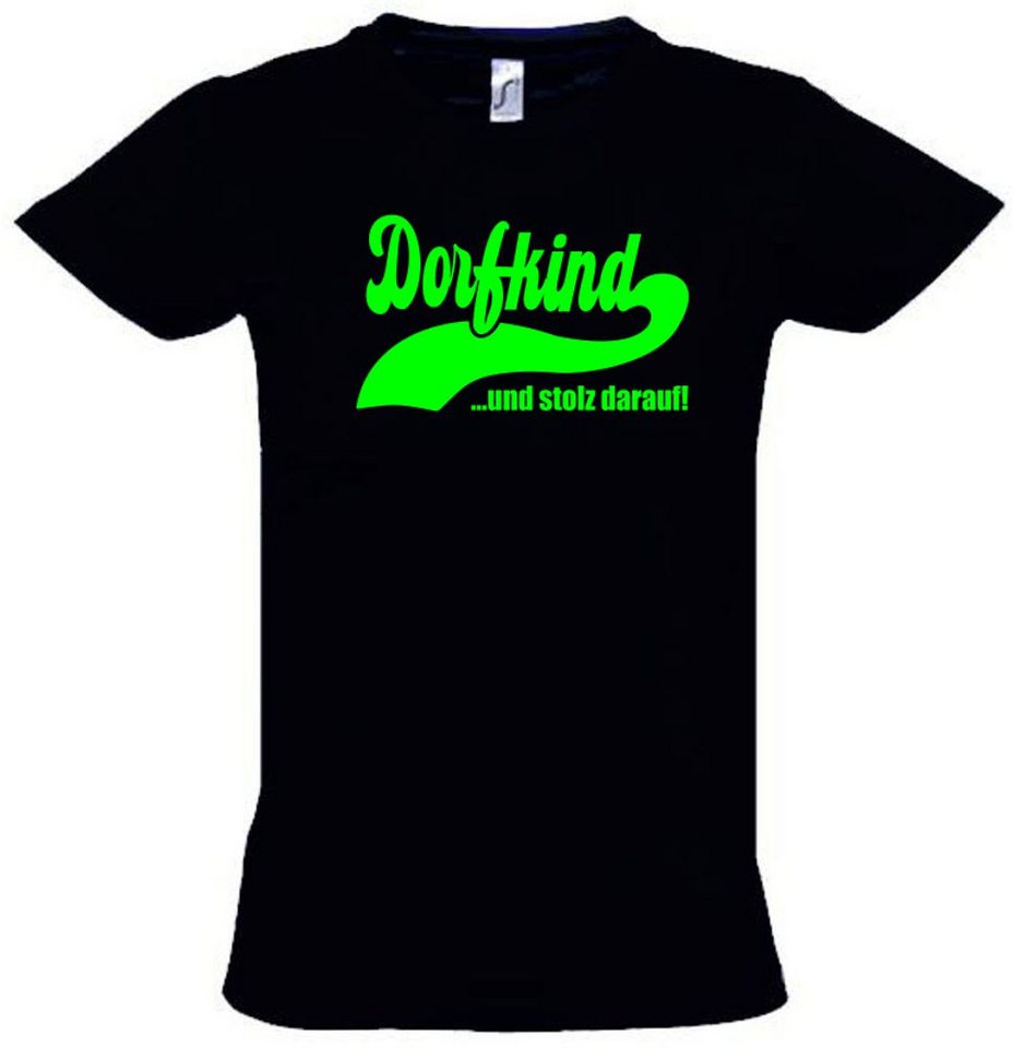 coole-fun-t-shirts Print-Shirt DORFKIND und stolz darauf ! T-Shirt Kinder + Erwachsene