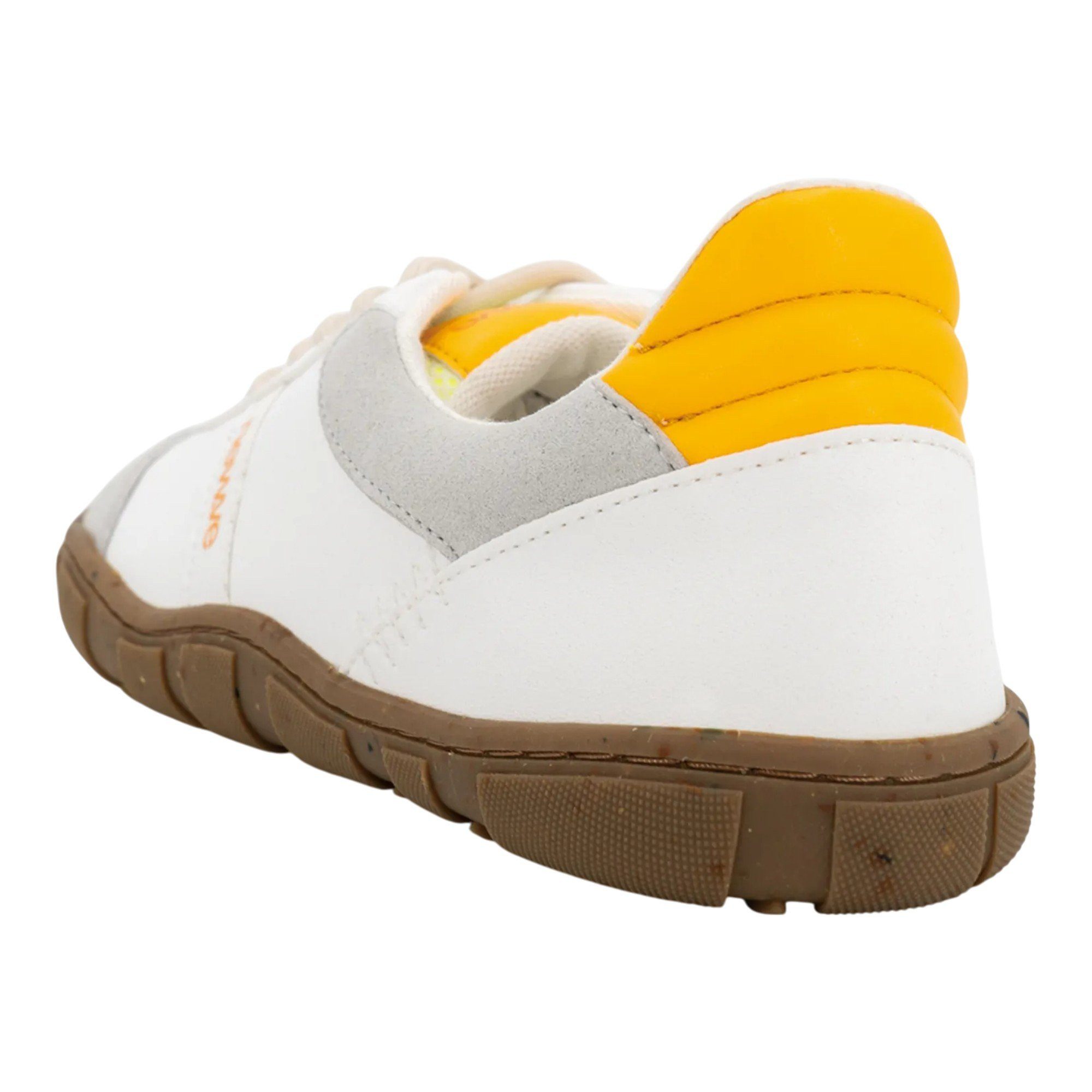 New.Ve Sneaker Breeze weiss/gelb Barfußschuh
