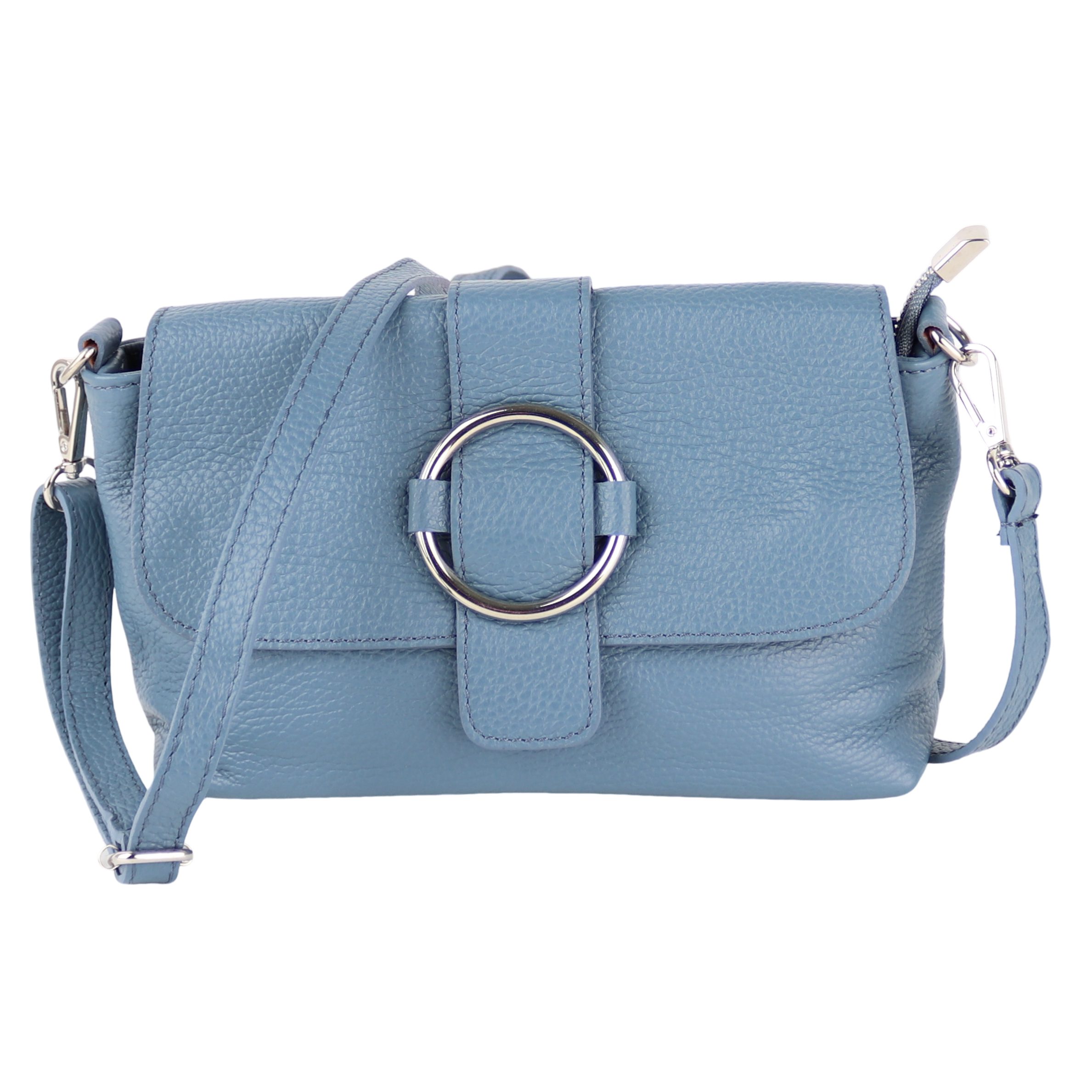 MIRROSI Umhängetasche Damen, Echtleder, Leder, Made in Italy, Umhängetasche, (Schultertasche für jeden Anlass (1 Tasche mit 1 oder 2 Gurte), 26x15x8cm), Crossbody Bag, Schwarz, gemusterten& verstellbaren Schulterriemen