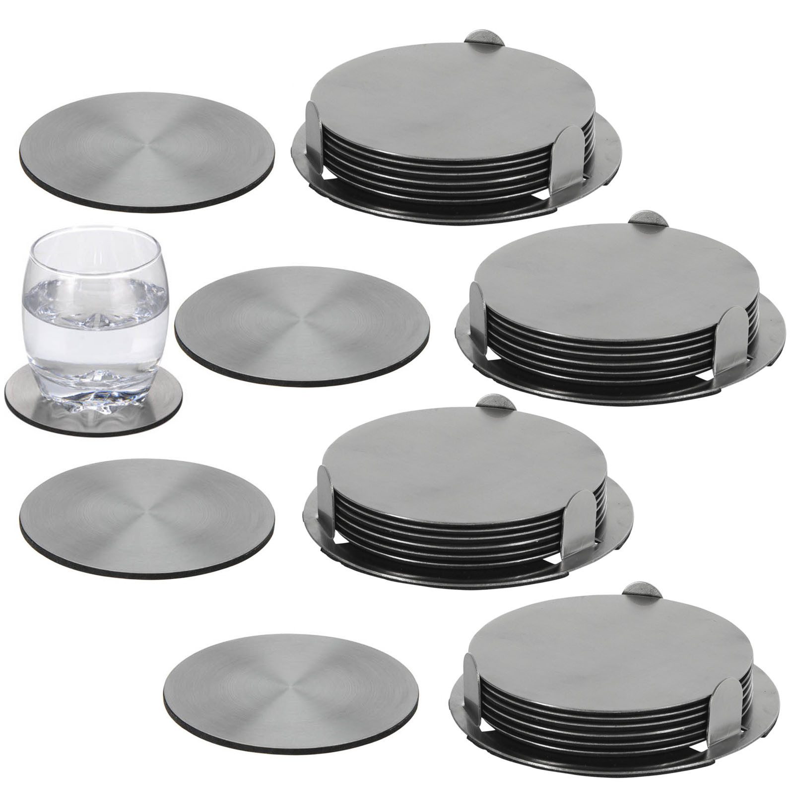 Glasuntersetzer Edelstahl Untersetzer Set Tassenuntersetzer Tischuntersetzer