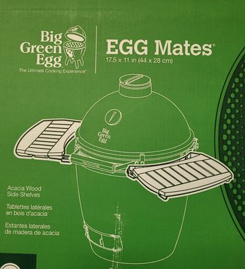 Big Green Egg Grillerweiterung Big Green Egg Acacia Wood EGG Mates für Größe Small