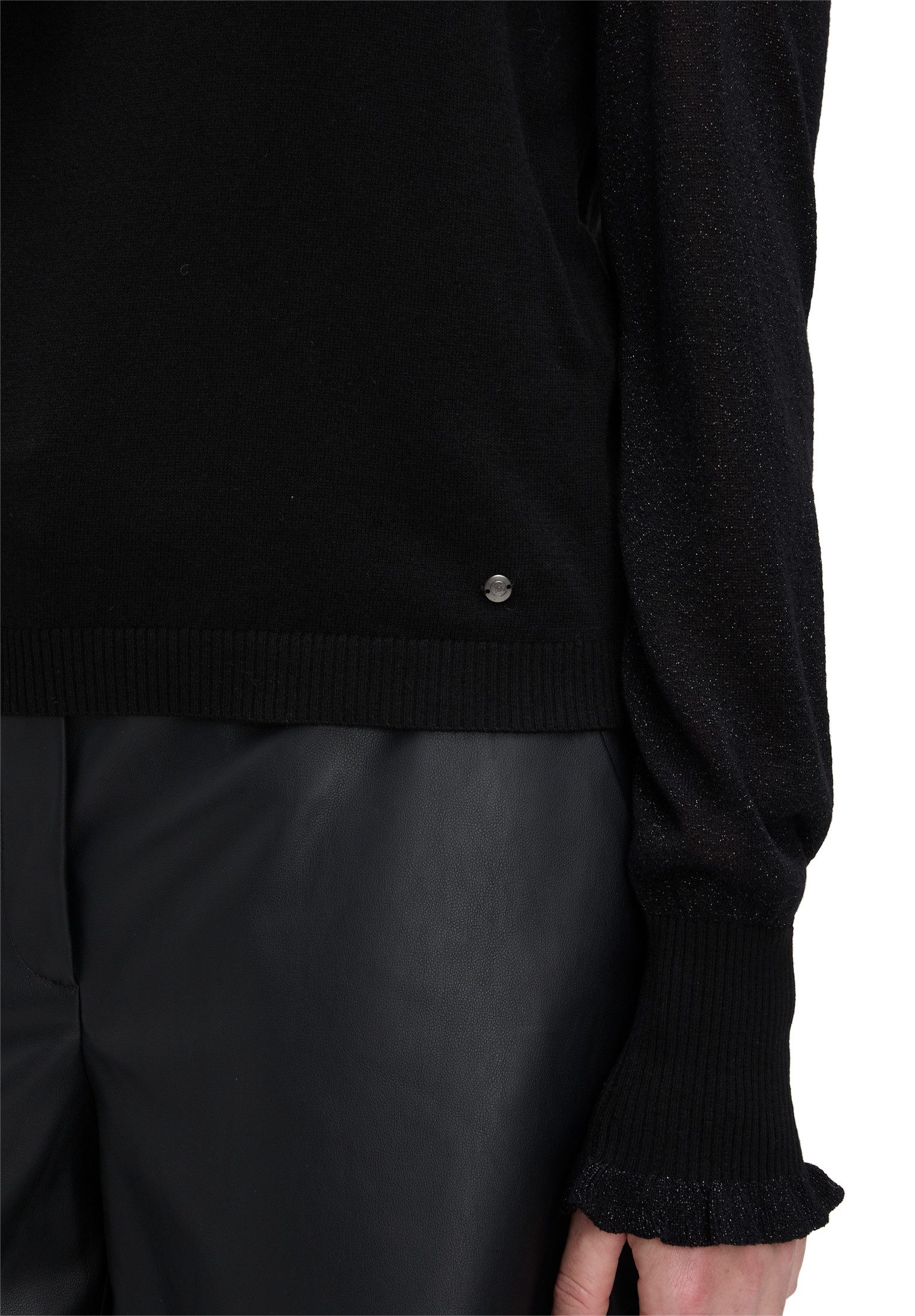 Betty&Co Strickpullover Damen mit Lurexfaden (1-tlg)