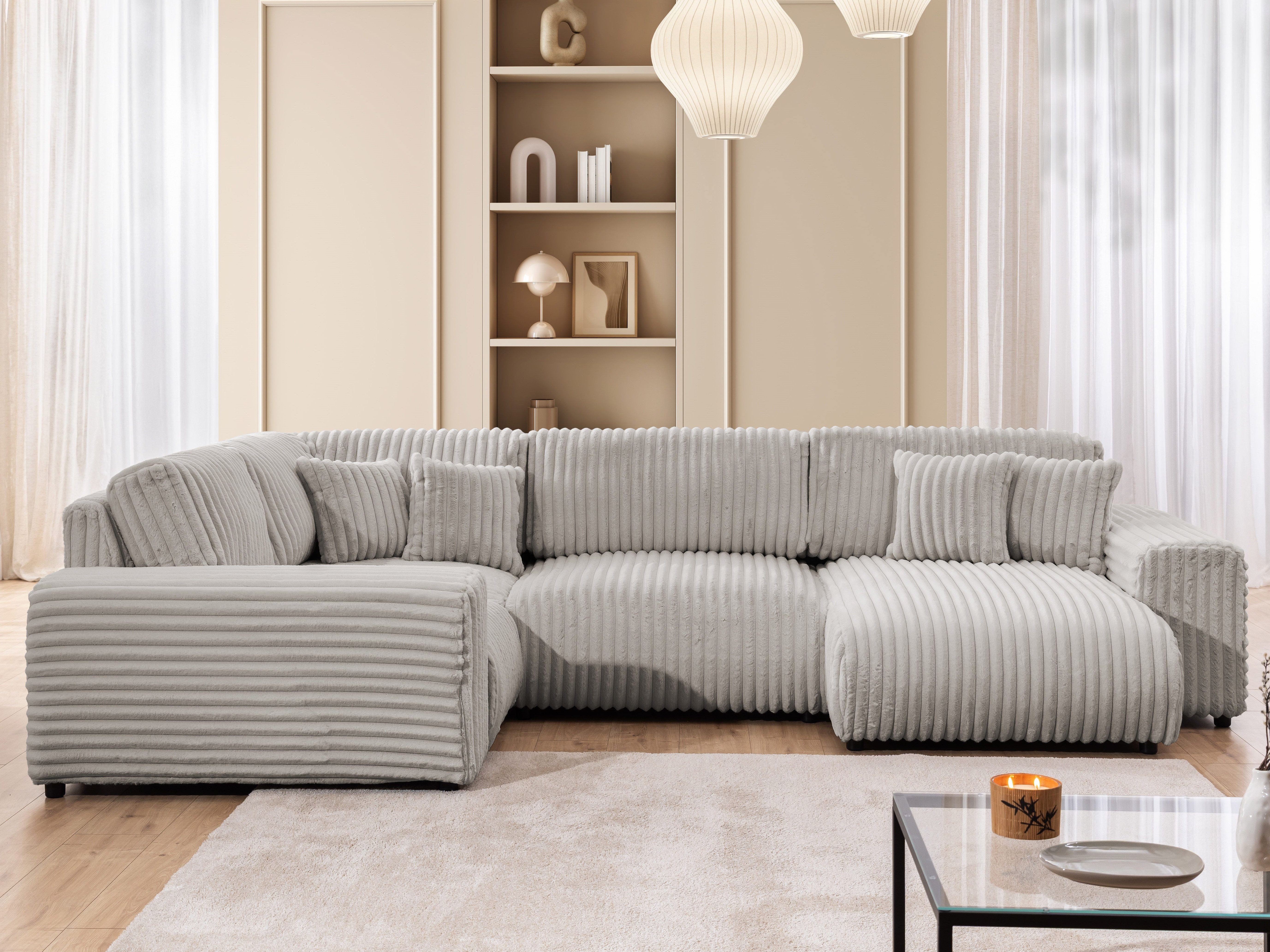 S-Style Möbel Wohnlandschaft Mollis im XXL-Format günstig online kaufen