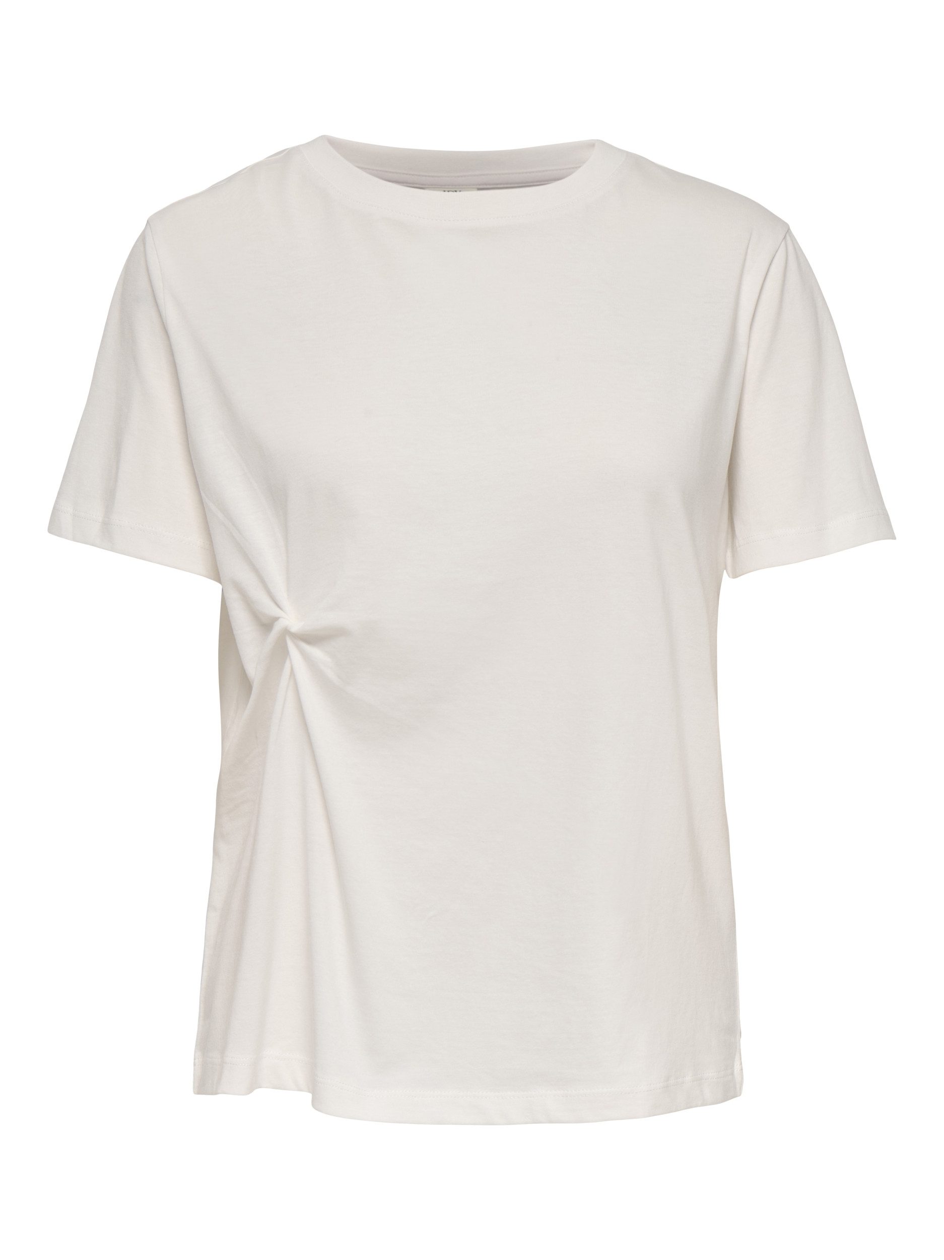 JDY T-Shirt JDYGAISA S/S KNOT TOP JRS, Cloud Dancer