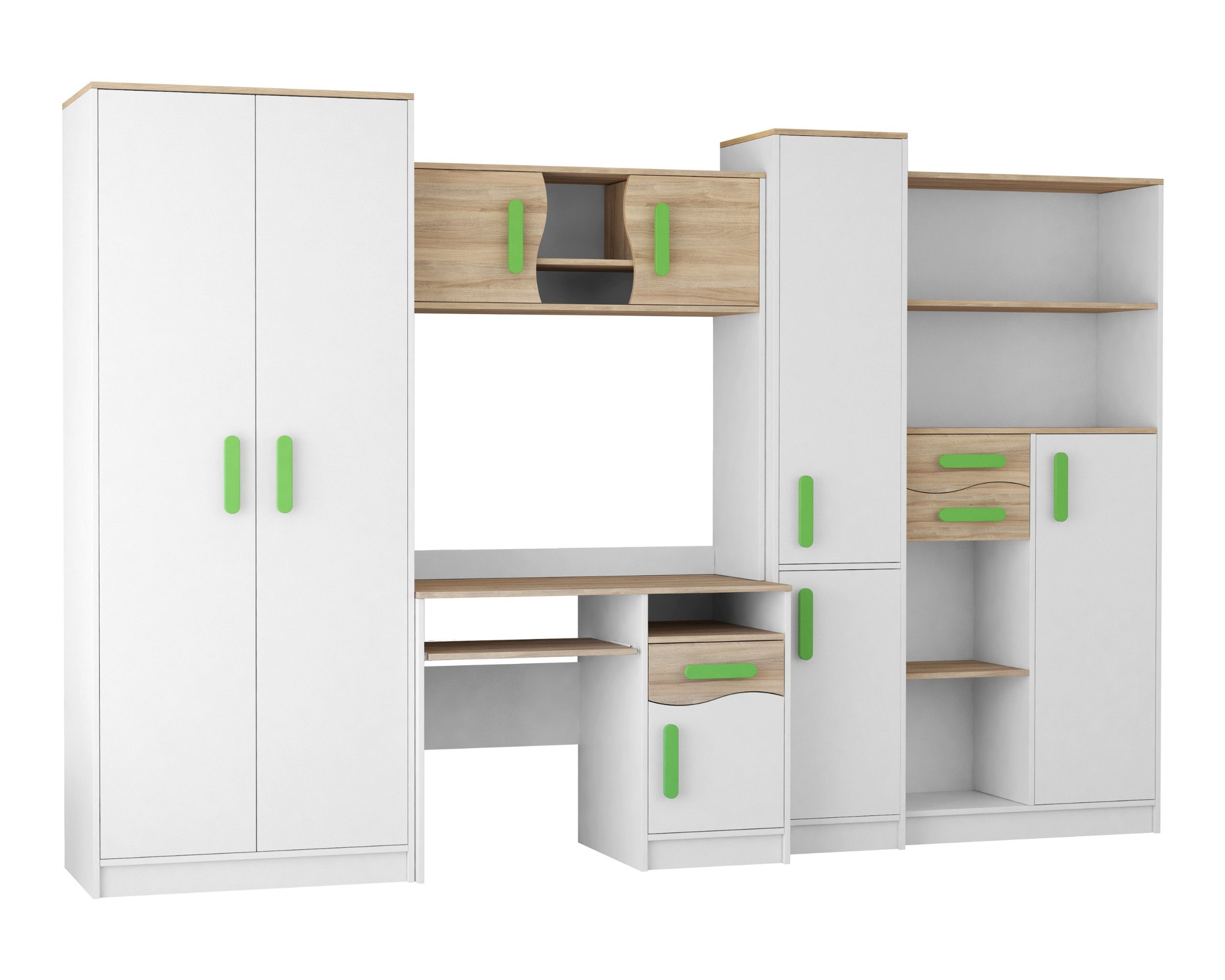 Deine Möbel 24 Jugendzimmer-Set MIKI Jugend-Schrankwand Jugendzimmer Jugend günstig online kaufen