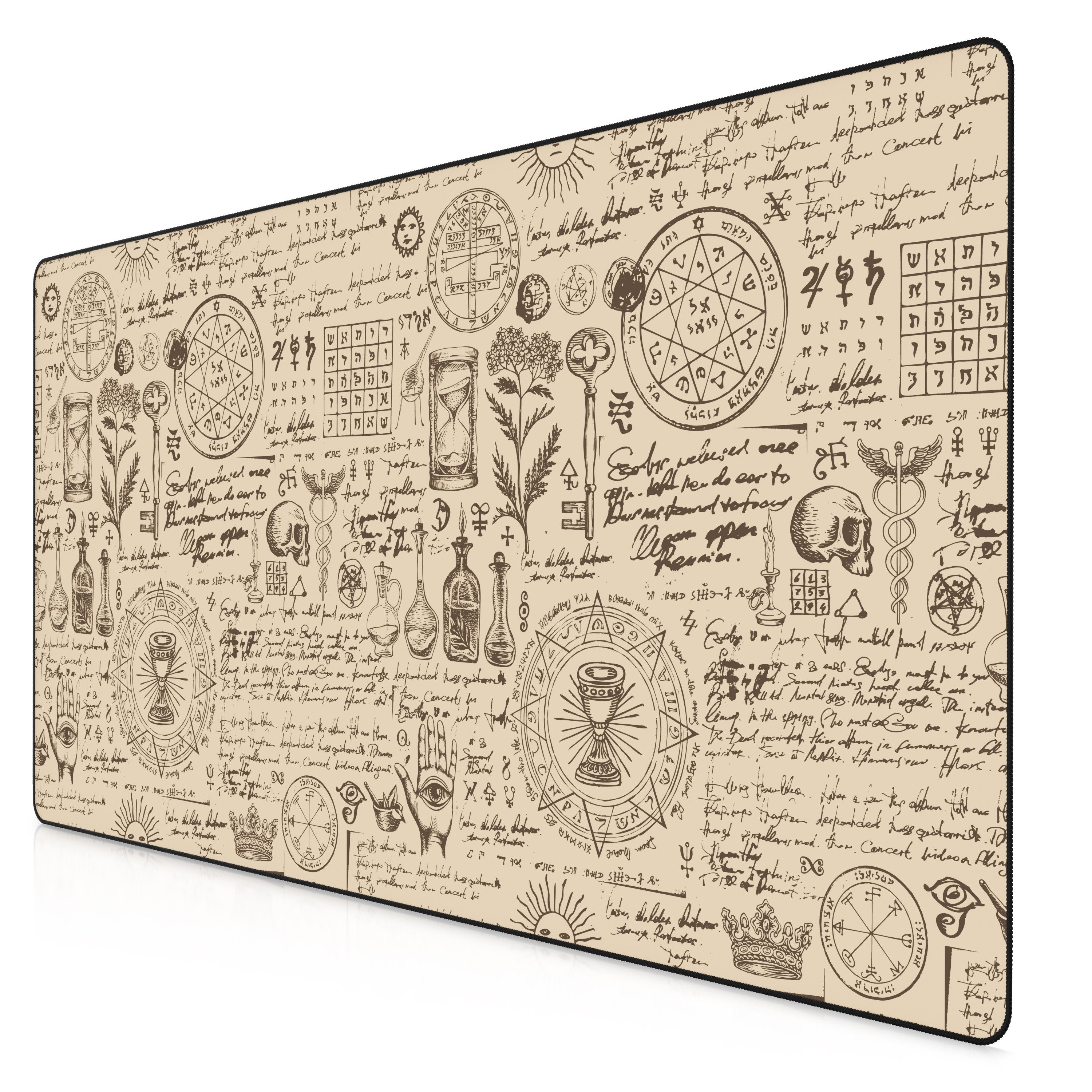 Titanwolf Gaming Mauspad XXXL Speed Mousepad 1200 x 600 x 3 mm, große Schreibtischauflage (1-St), rutschfest, abwaschbar, Geschwindigkeit & Präzision, Alchemy