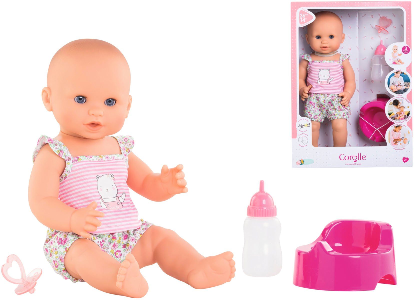 Corolle® Babypuppe Mon Grand Poupon Corolle Emma Trink+Nass Badebaby, mit V günstig online kaufen