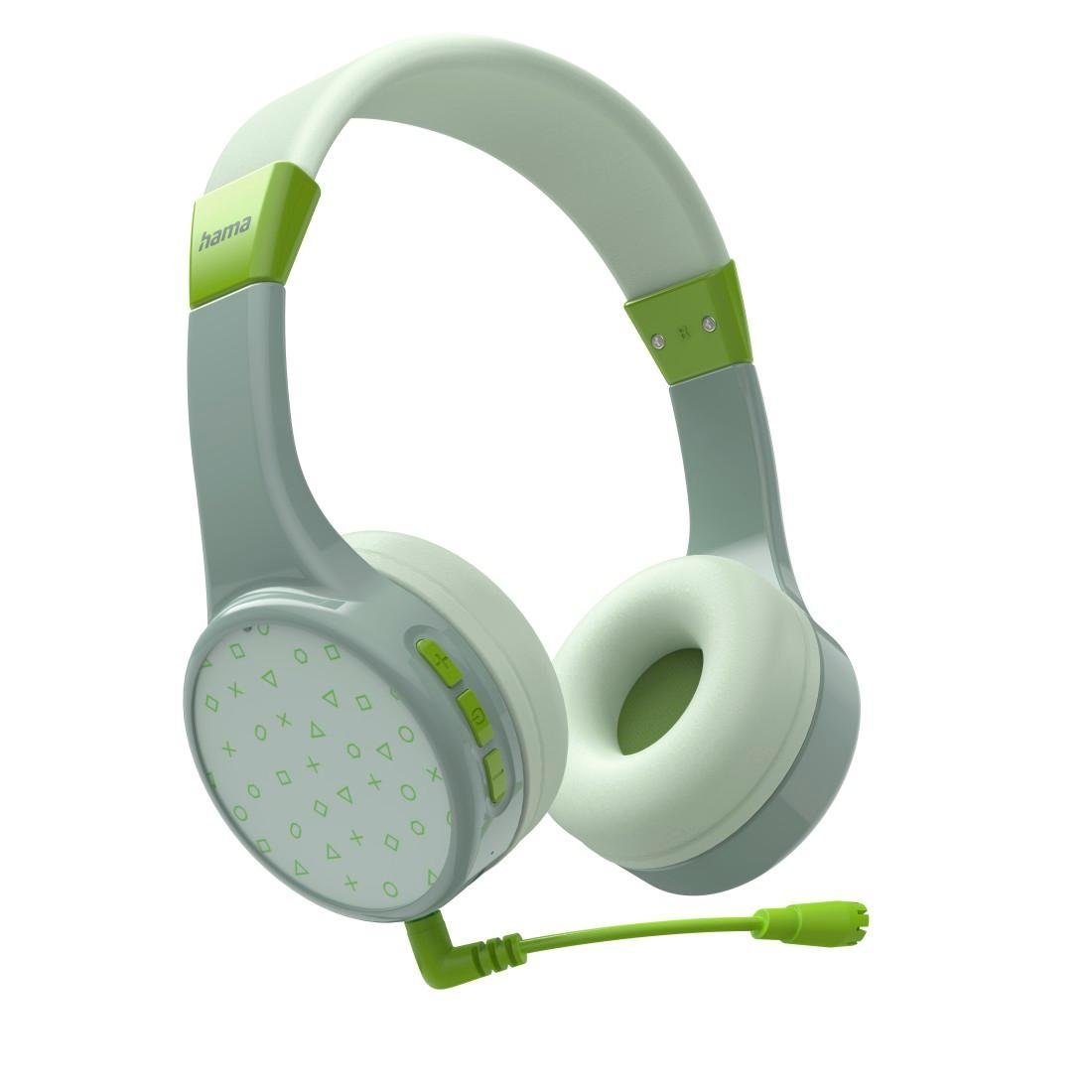Hama Bluetooth®-Kinderkopfhörer Teens Guard, On-Ear, Lautstärkebegrenzung Kinder-Kopfhörer grün | Kopfhörer