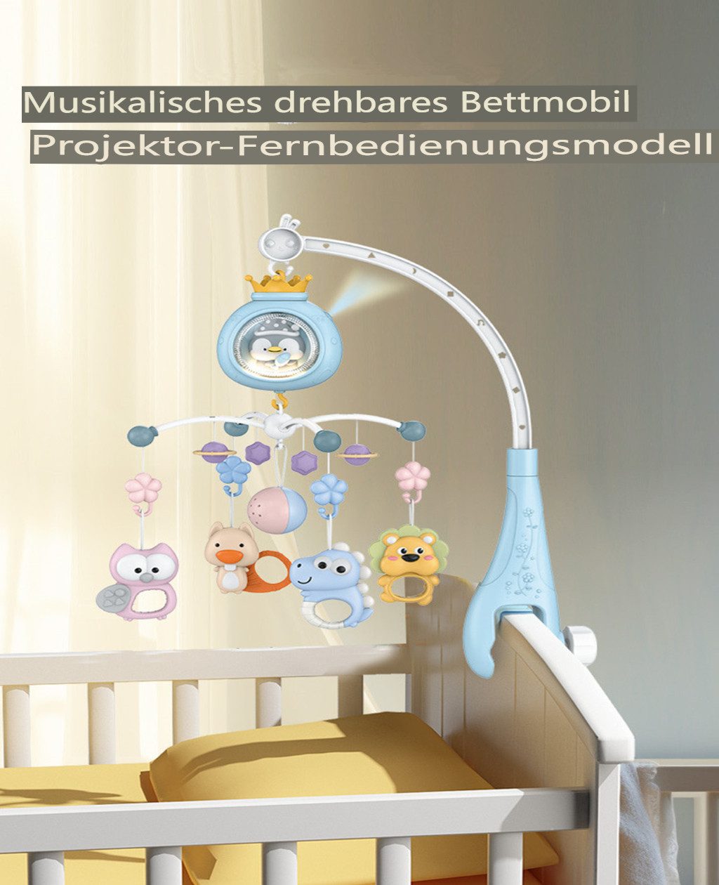 Insma Mobile Baby Mobile Pinguin-Projektionsmobile für Kinderbett Krippe, ( günstig online kaufen