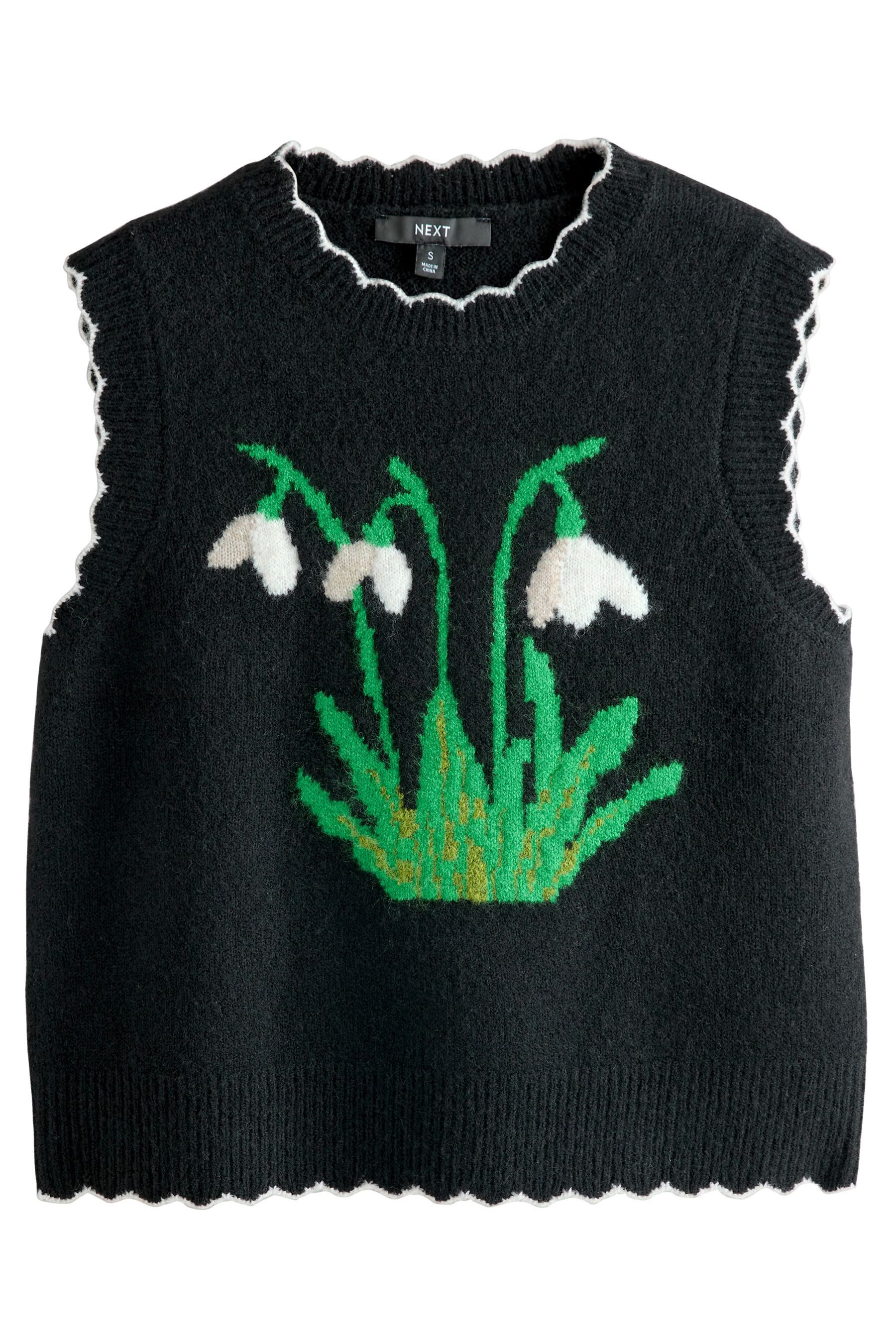 Next Pullunder Gemustertes Rundhals-Tanktop aus Strick (1-tlg) günstig online kaufen