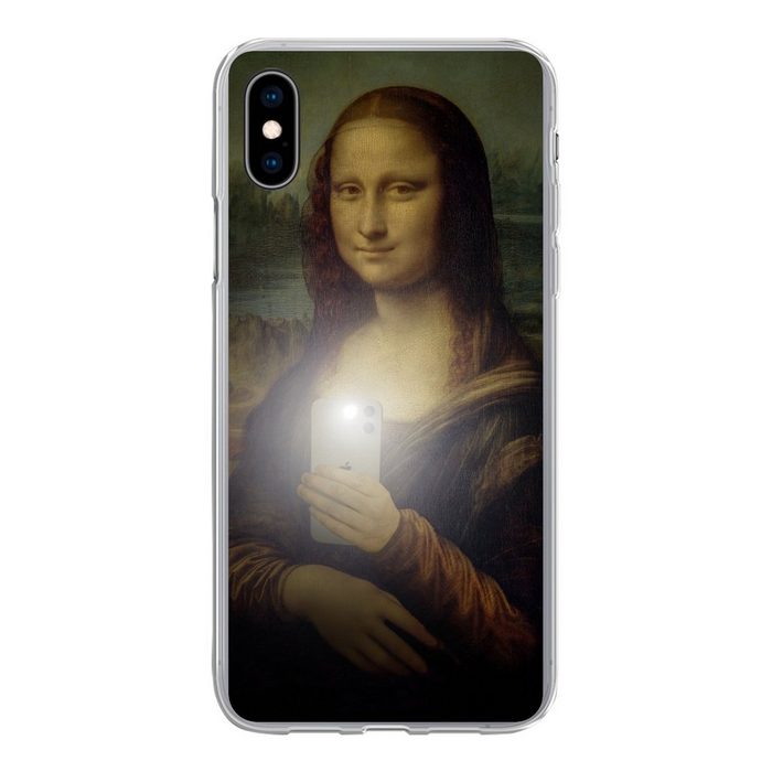MuchoWow Handyhülle Mona Lisa - Da Vinci - Telefon Handyhülle Apple iPhone Xs Smartphone-Bumper Print Handy