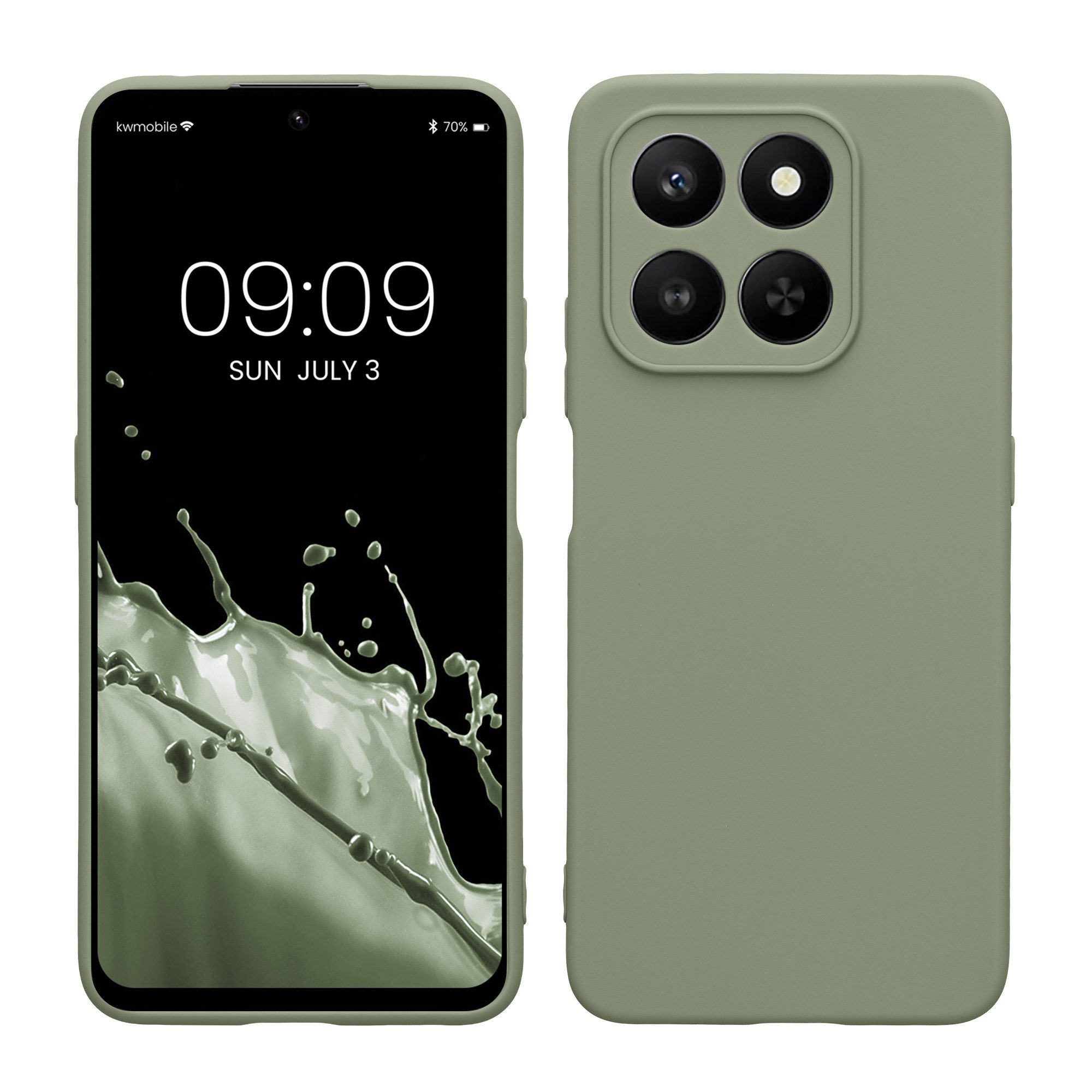 kwmobile Smartphone-Hülle Handyhülle für HONOR 400 Smart 5G / X7d Hülle, Weiches Handy Silikon Case - Schutzhülle Cover