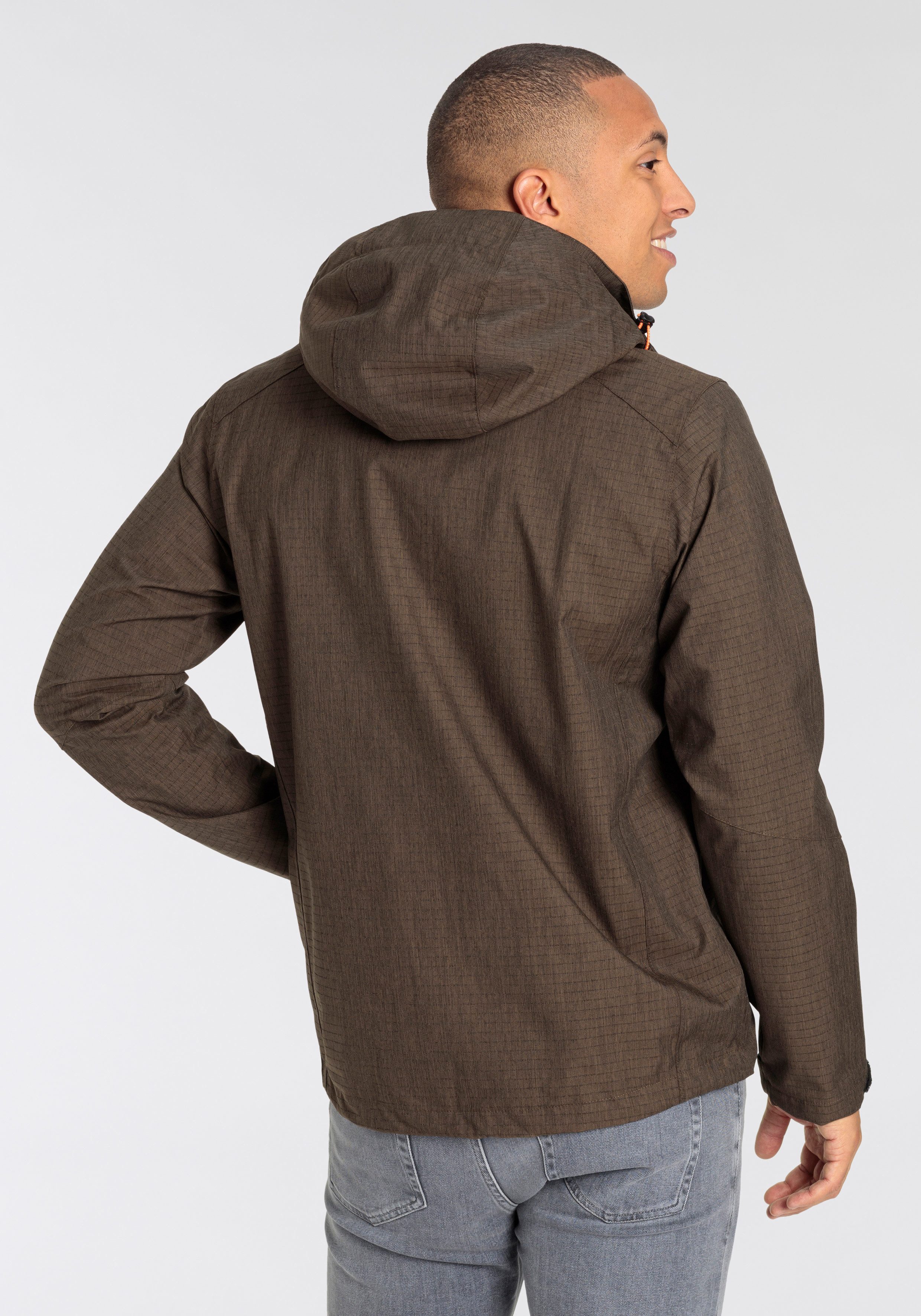 Killtec Funktionsjacke Wasserdicht & atmungsaktiv & abzippbarer Kapuze günstig online kaufen