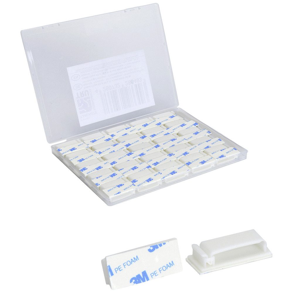 Kabelverbinder-Sortiment TRU COMPONENTS T24CA075 Befestigungssockel selbstklebend TC-12888572